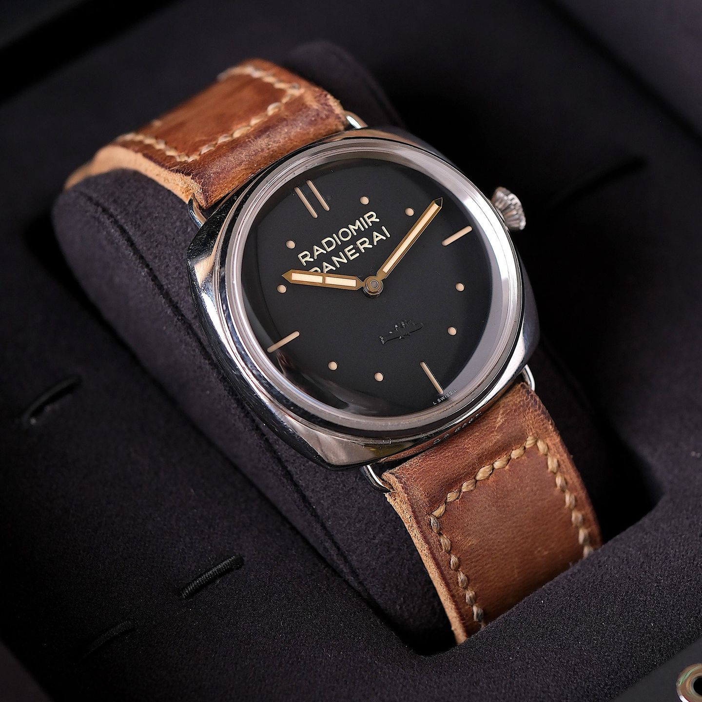 Panerai Radiomir 3 Days 47mm PAM00425 (Unknown (random serial)) - Black dial 47 mm Steel case (1/5)
