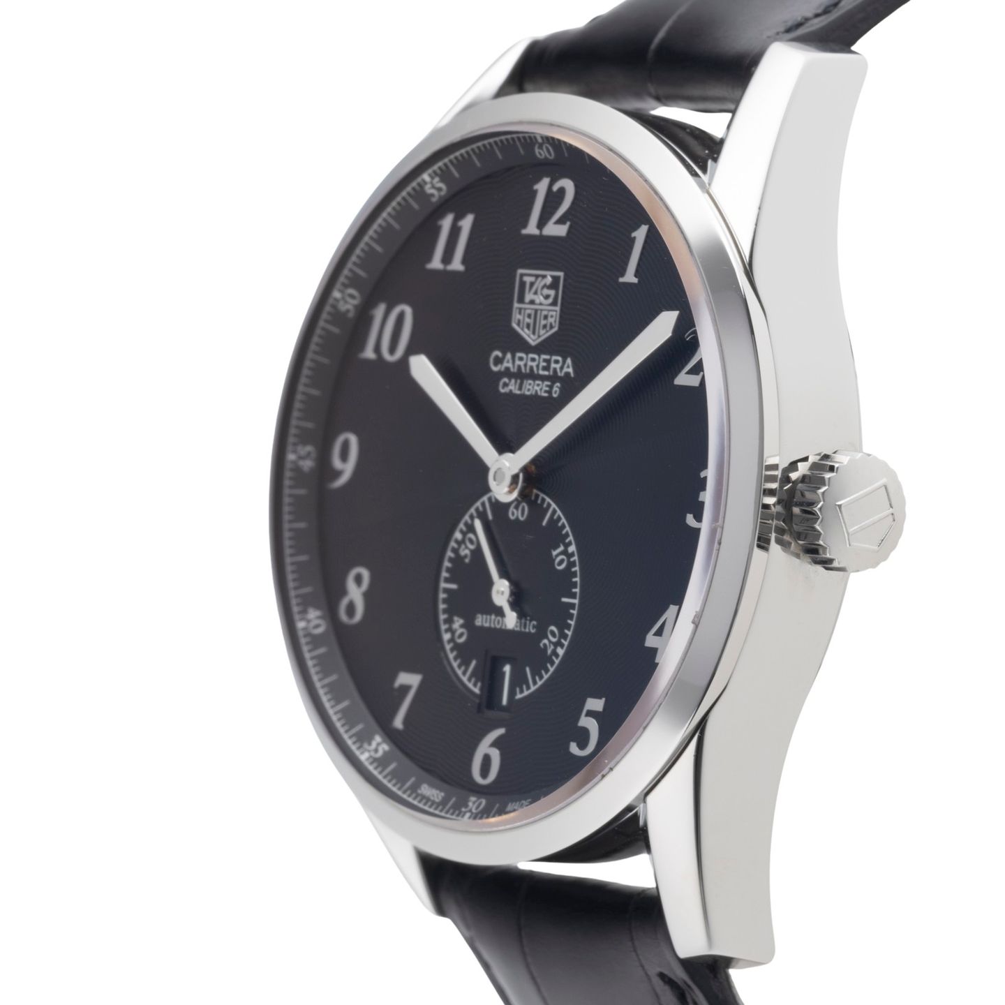 TAG Heuer Carrera Calibre 6 WAS2110 (2017) - Black dial Steel case (6/8)