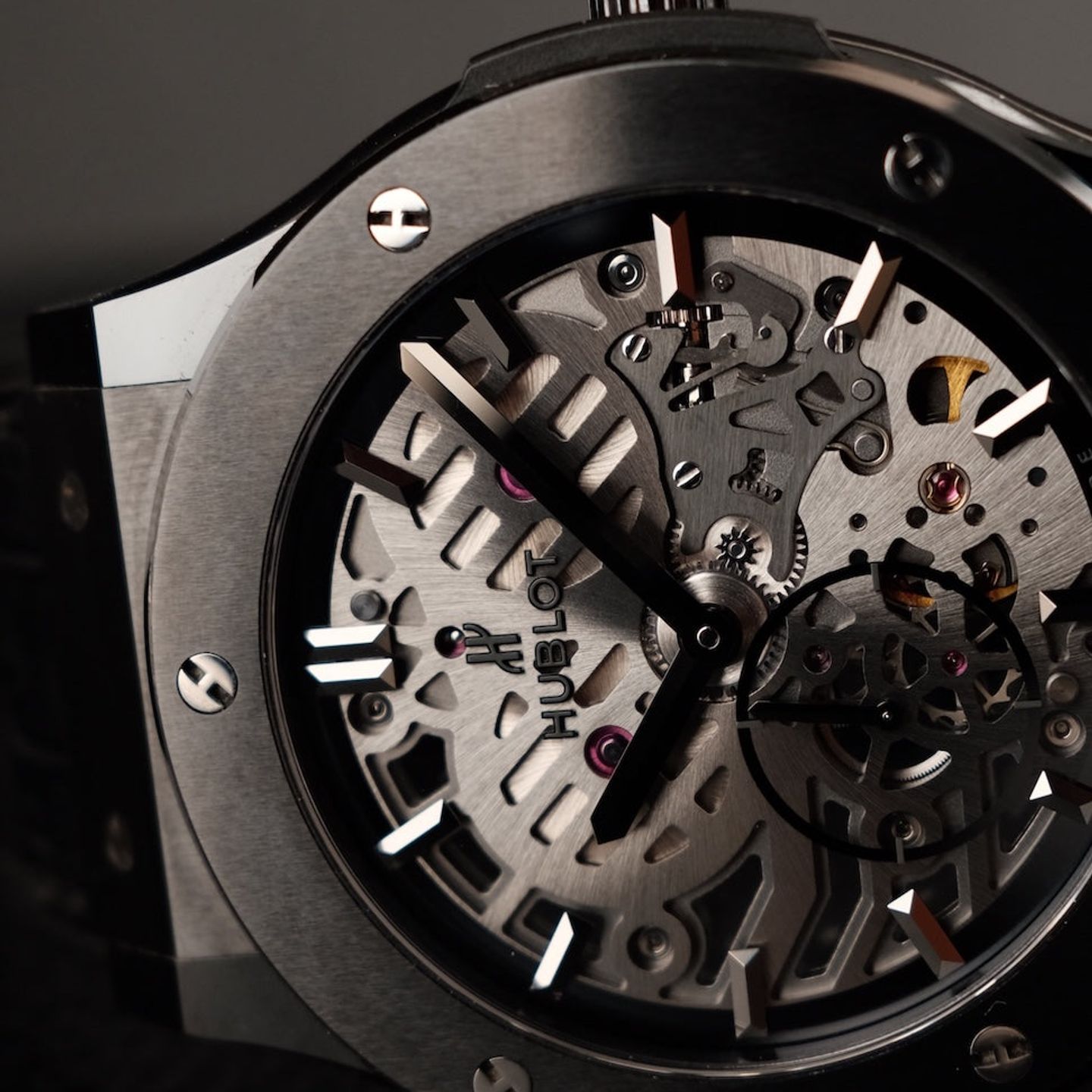 Hublot Classic Fusion Ultra-Thin 515.CM.0140.LR (2014) - Transparant wijzerplaat 45mm Keramiek (2/8)