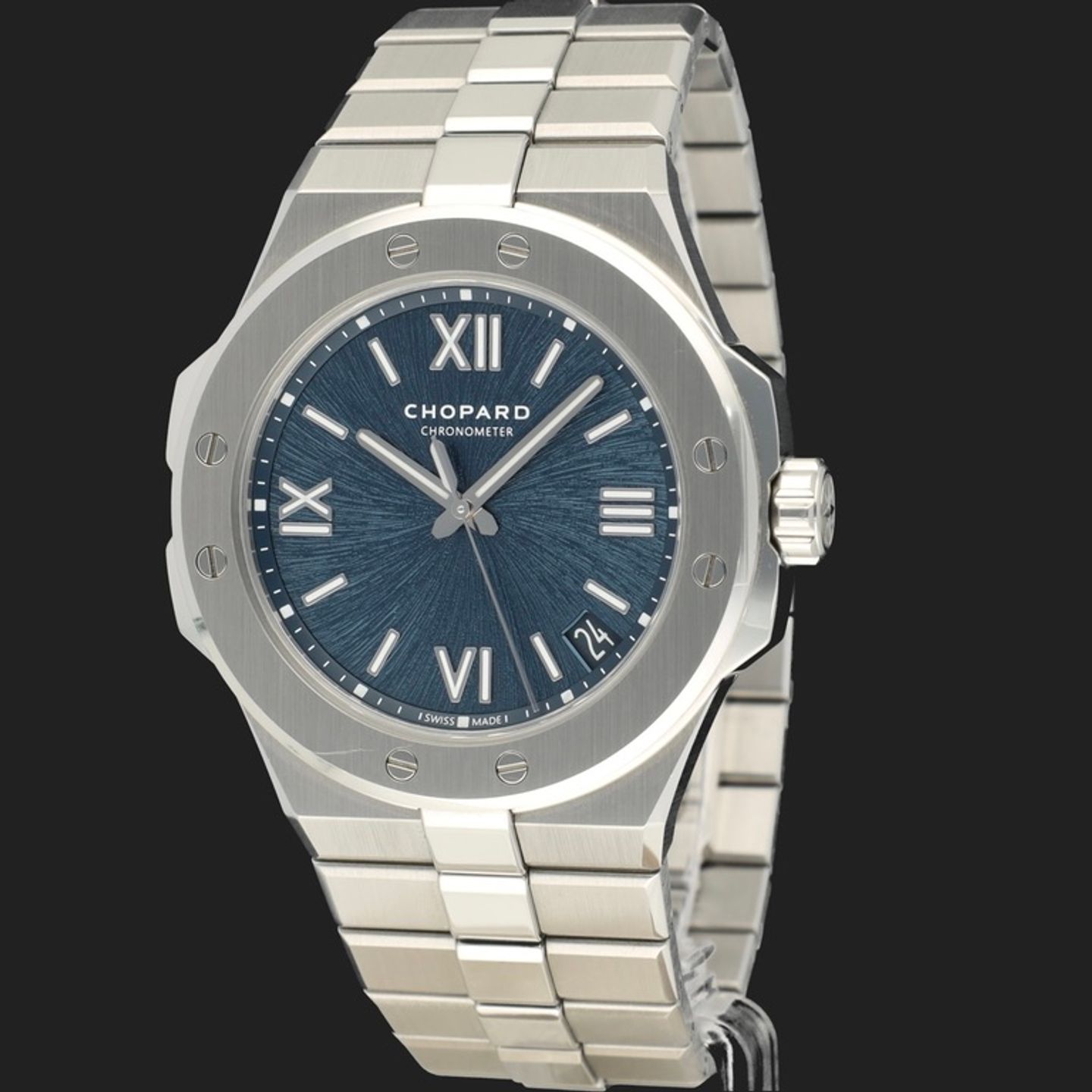 Chopard Alpine Eagle 298600-3001 (2024) - Blue dial 41 mm Steel case (1/8)