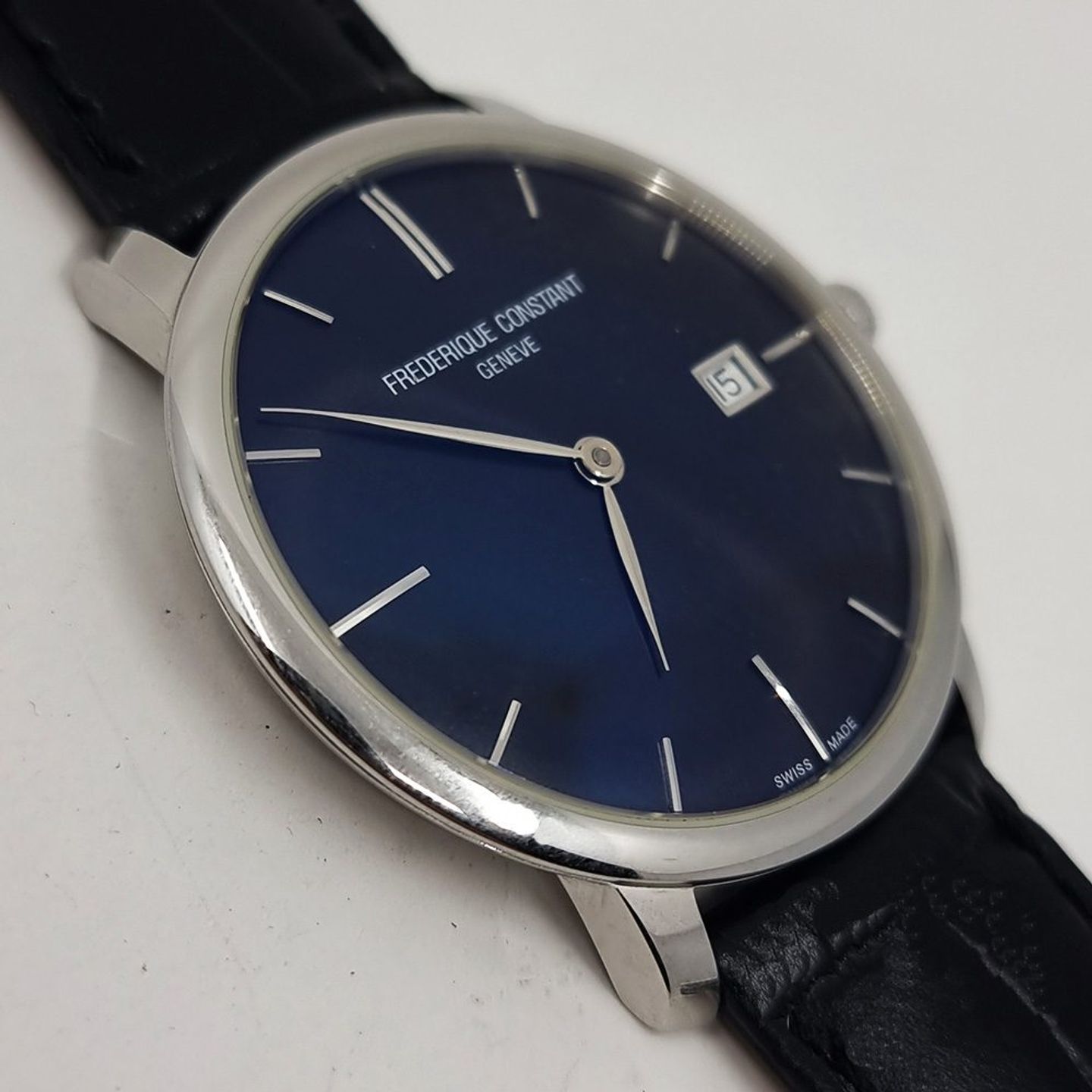 Frederique Constant Slimline Automatic FC-306G4S6 (2025) - Zwart wijzerplaat 40mm Staal (2/8)