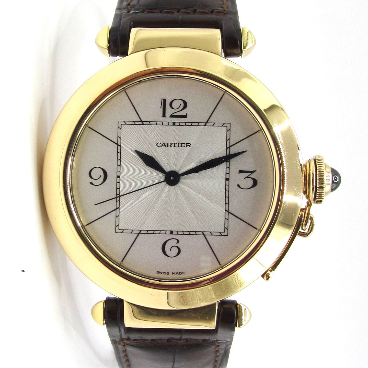 Cartier Pasha 2726 (Unknown (random serial)) - Silver dial 42 mm Yellow Gold case (1/5)