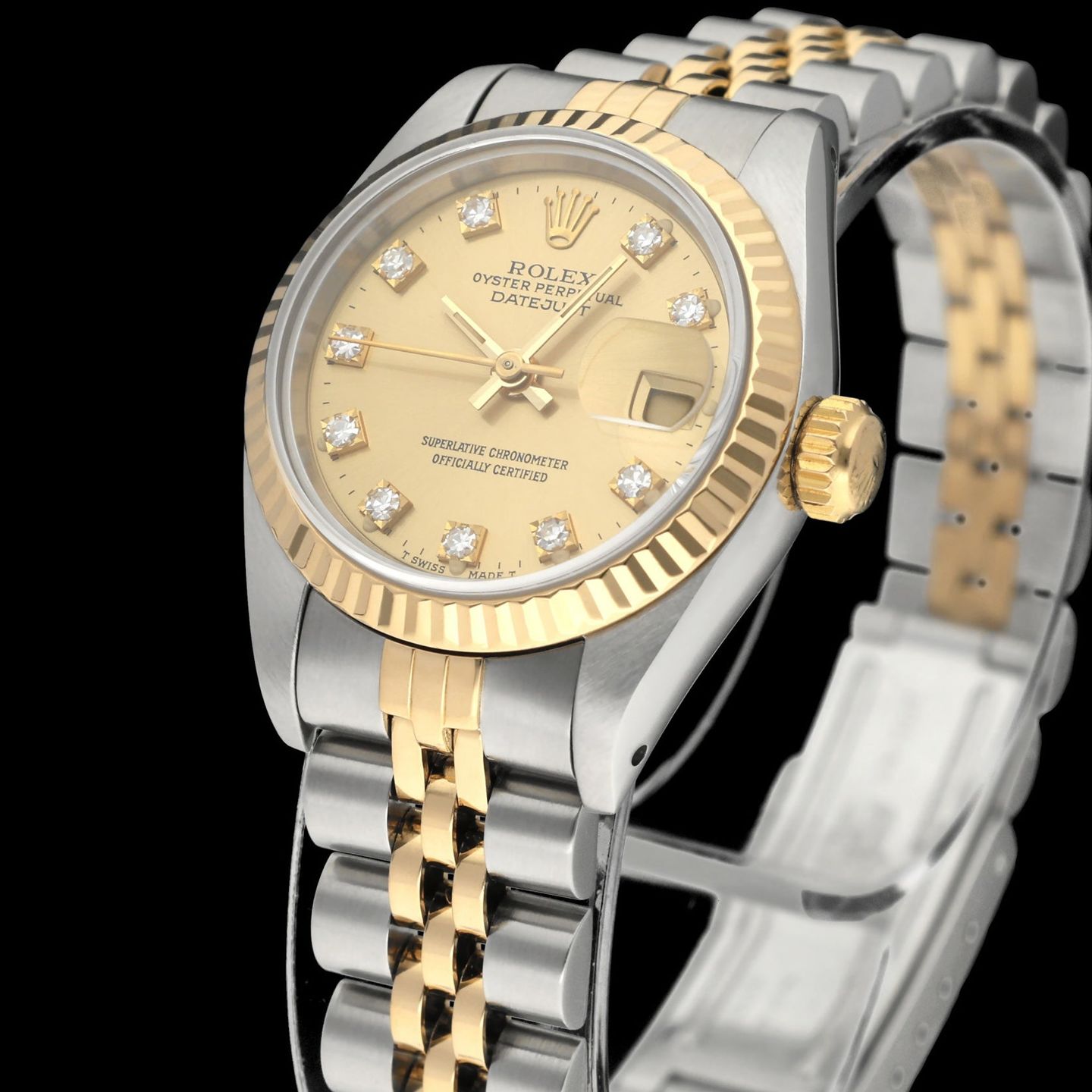 Rolex Lady-Datejust 69173G (1991) - 26 mm Gold/Steel case (7/8)