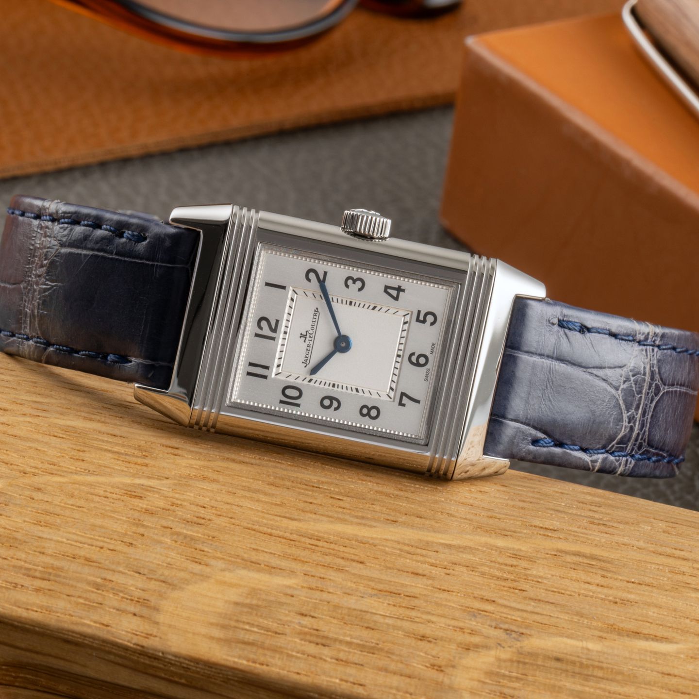 Jaeger-LeCoultre Reverso Q2618540  221.8.47 (Unknown (random serial)) - Silver dial 21 mm Steel case (2/8)