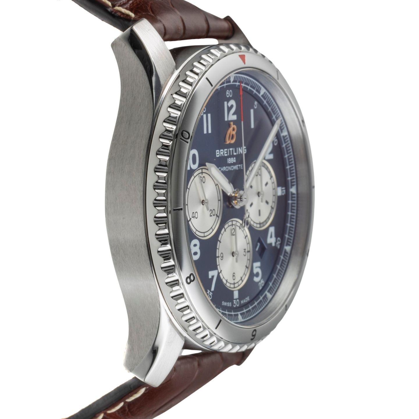 Breitling Aviator 8 AB0119131C1P2 (2018) - Blauw wijzerplaat 43mm Staal (7/8)