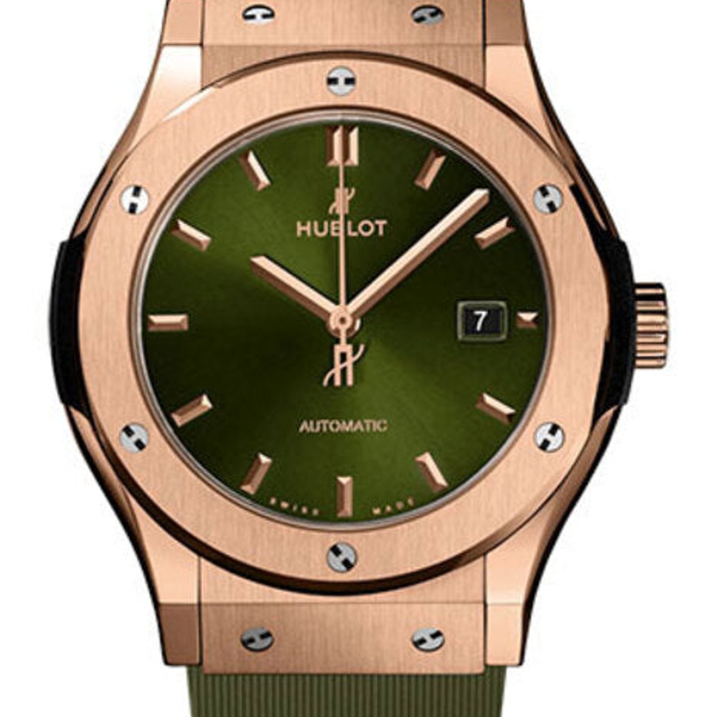 Hublot Classic Fusion 542.OX.8980.RX (2026) - Green dial 42 mm Rose Gold case (1/1)