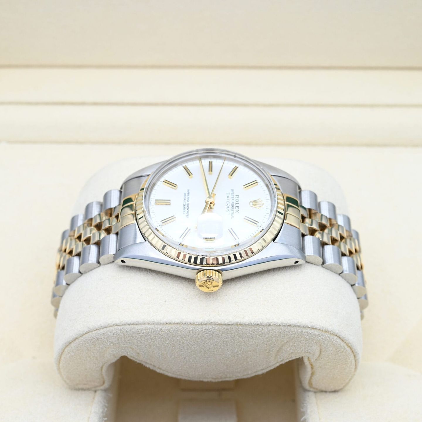 Rolex Datejust 36 16013 (1988) - Silver dial 36 mm Gold/Steel case (3/6)