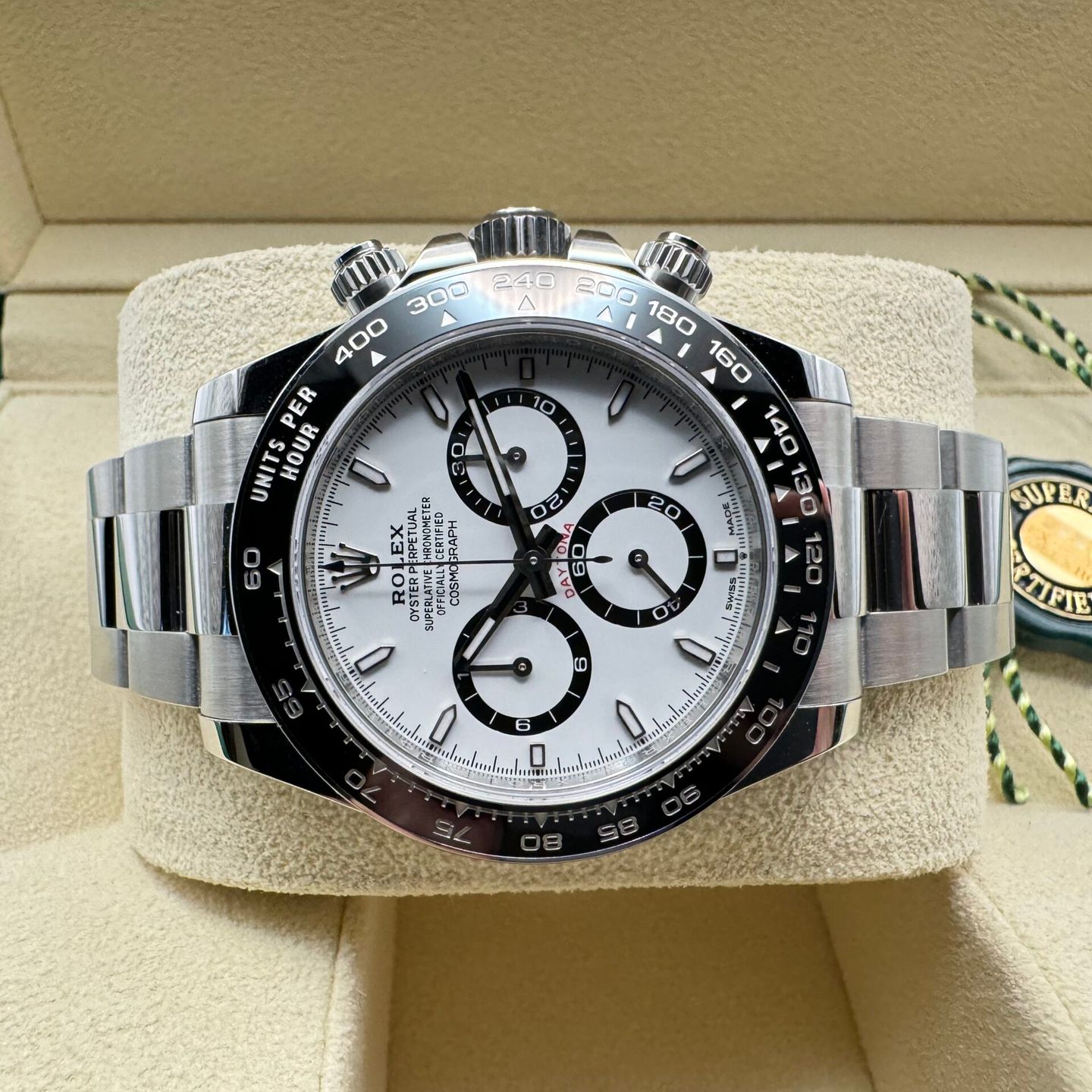 Rolex Daytona 126500LN (2024) - Wit wijzerplaat 40mm Staal (4/8)