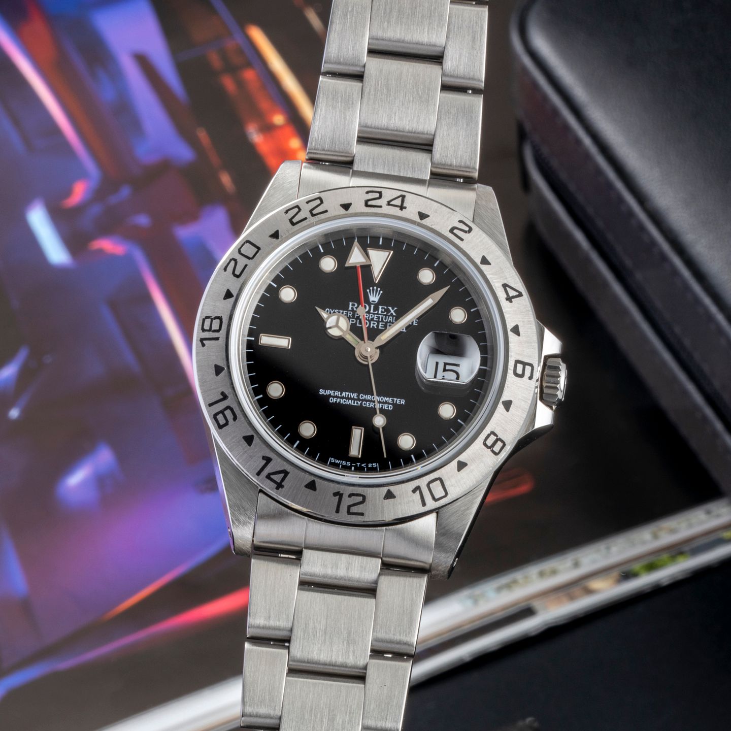 Rolex Explorer II 16570 (1997) - 40mm Staal (3/8)