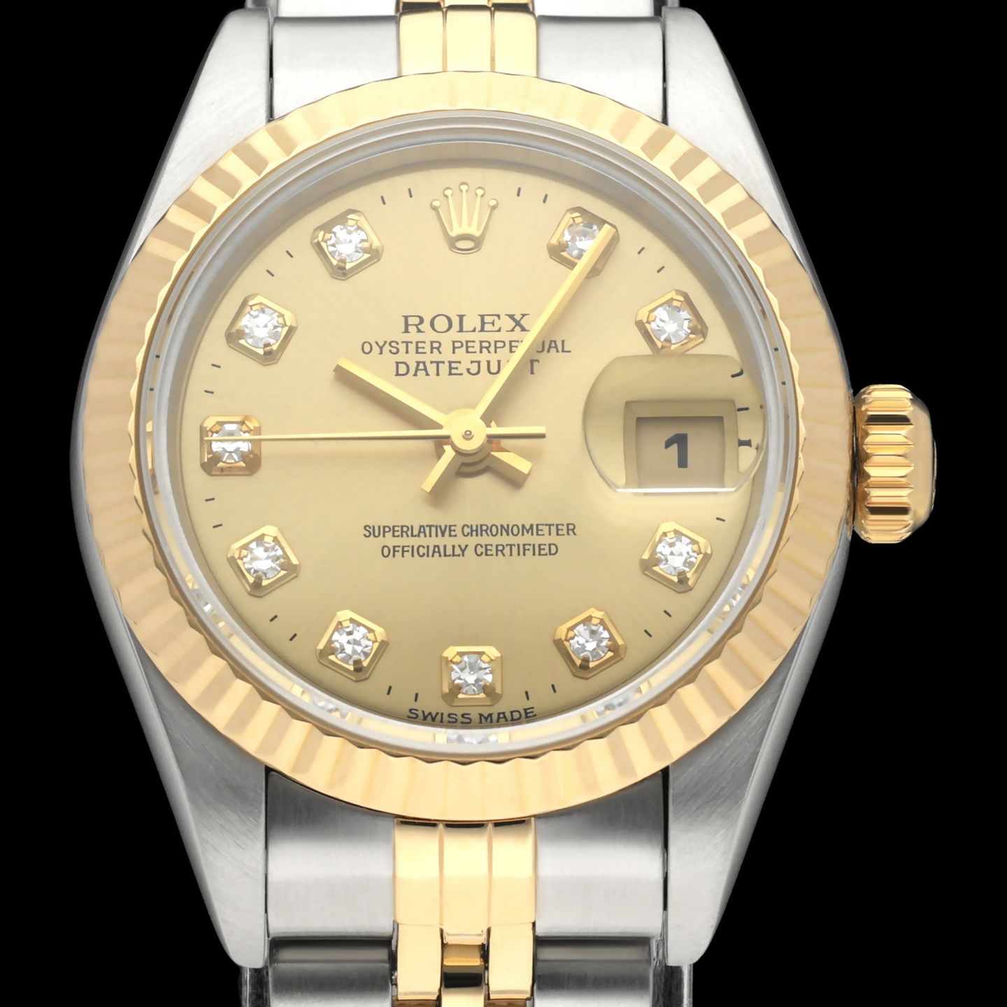 Rolex Lady-Datejust 69173G (1998) - 26 mm Gold/Steel case (1/8)