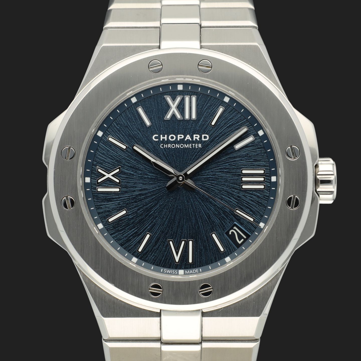 Chopard Alpine Eagle 298600-3001 (2023) - Blauw wijzerplaat 41mm Staal (3/7)