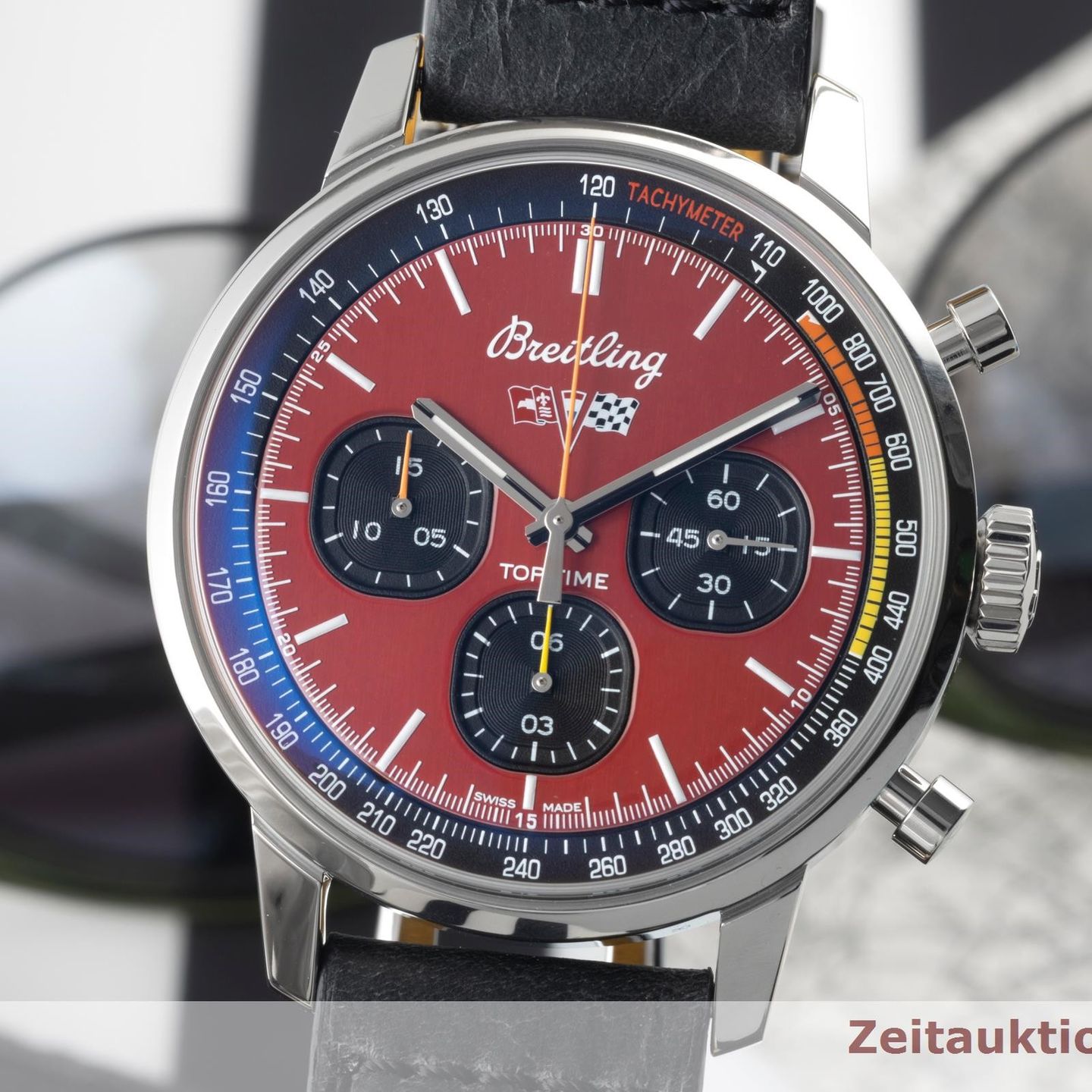 Breitling Top Time A25310241K1X1 (Unknown (random serial)) - Red dial 42 mm Steel case (3/8)