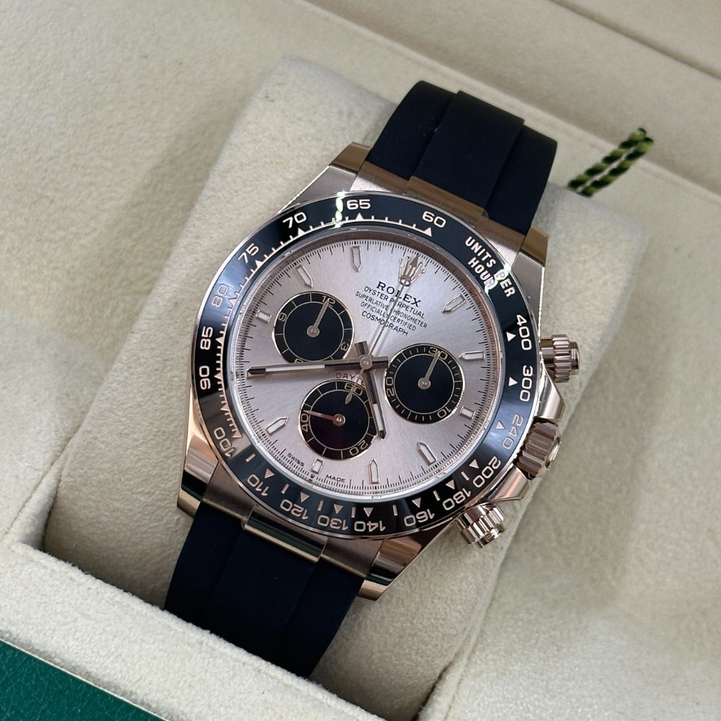 Rolex Daytona 126515LN (2024) - Roze wijzerplaat 40mm Roségoud (8/8)