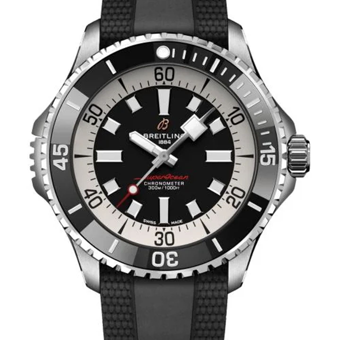 Breitling Superocean A17378211B1S1 (2026) - Zwart wijzerplaat 46mm Staal (1/1)