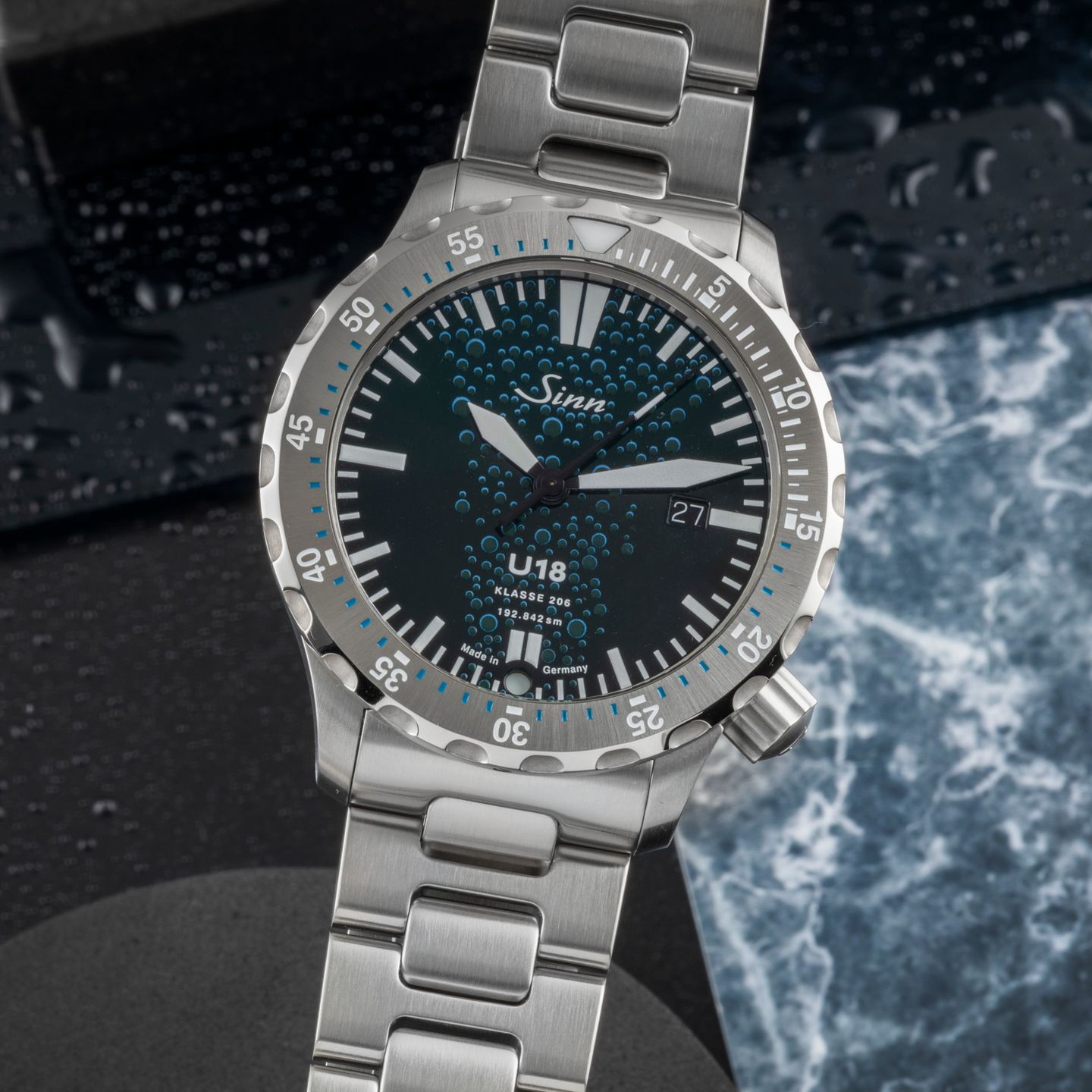 Sinn Unknown 1028.010 (Onbekend (willekeurig serienummer)) - Blauw wijzerplaat 44mm Staal (3/8)