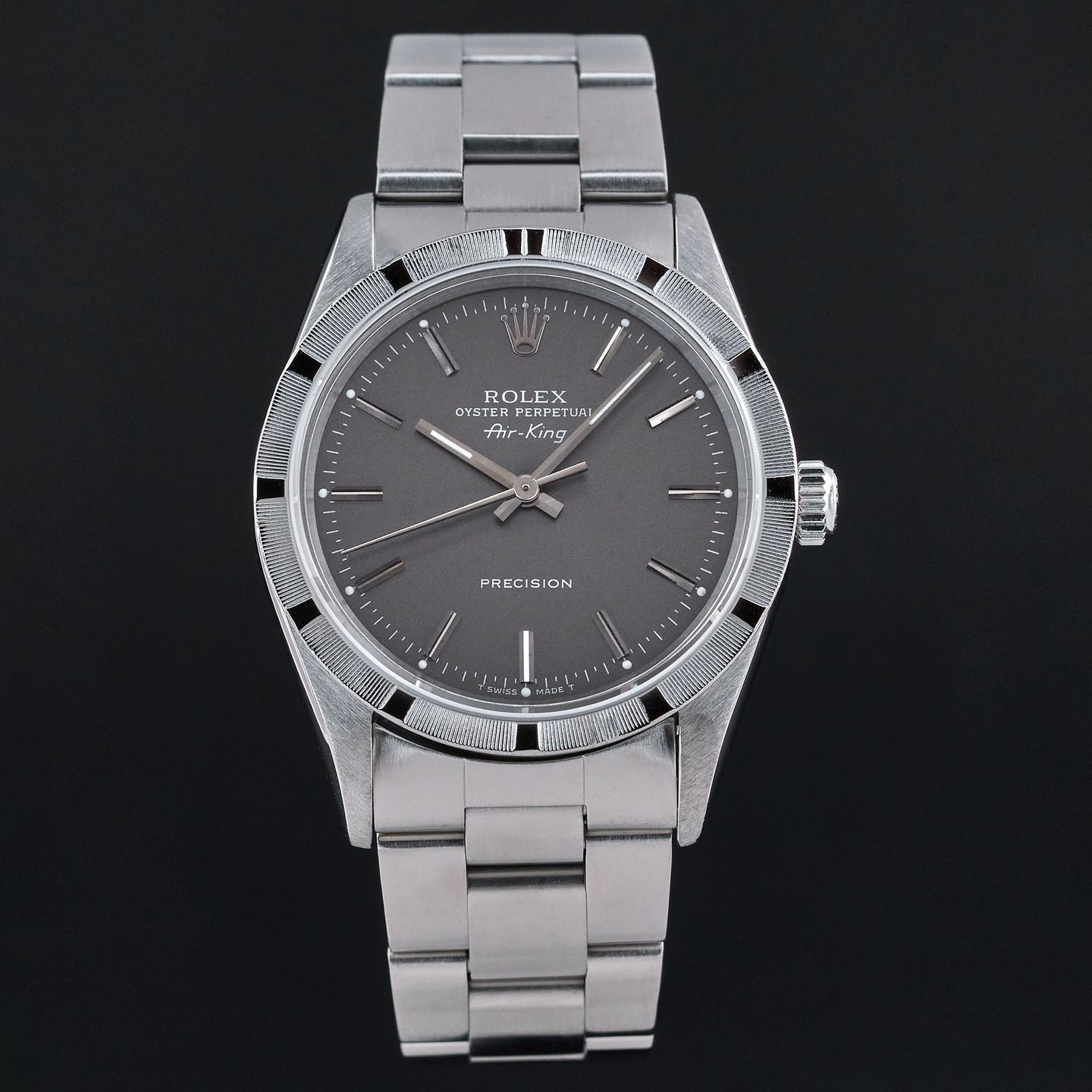 Rolex Air-King 14010 (1995) - Grey dial 34 mm Steel case (3/7)