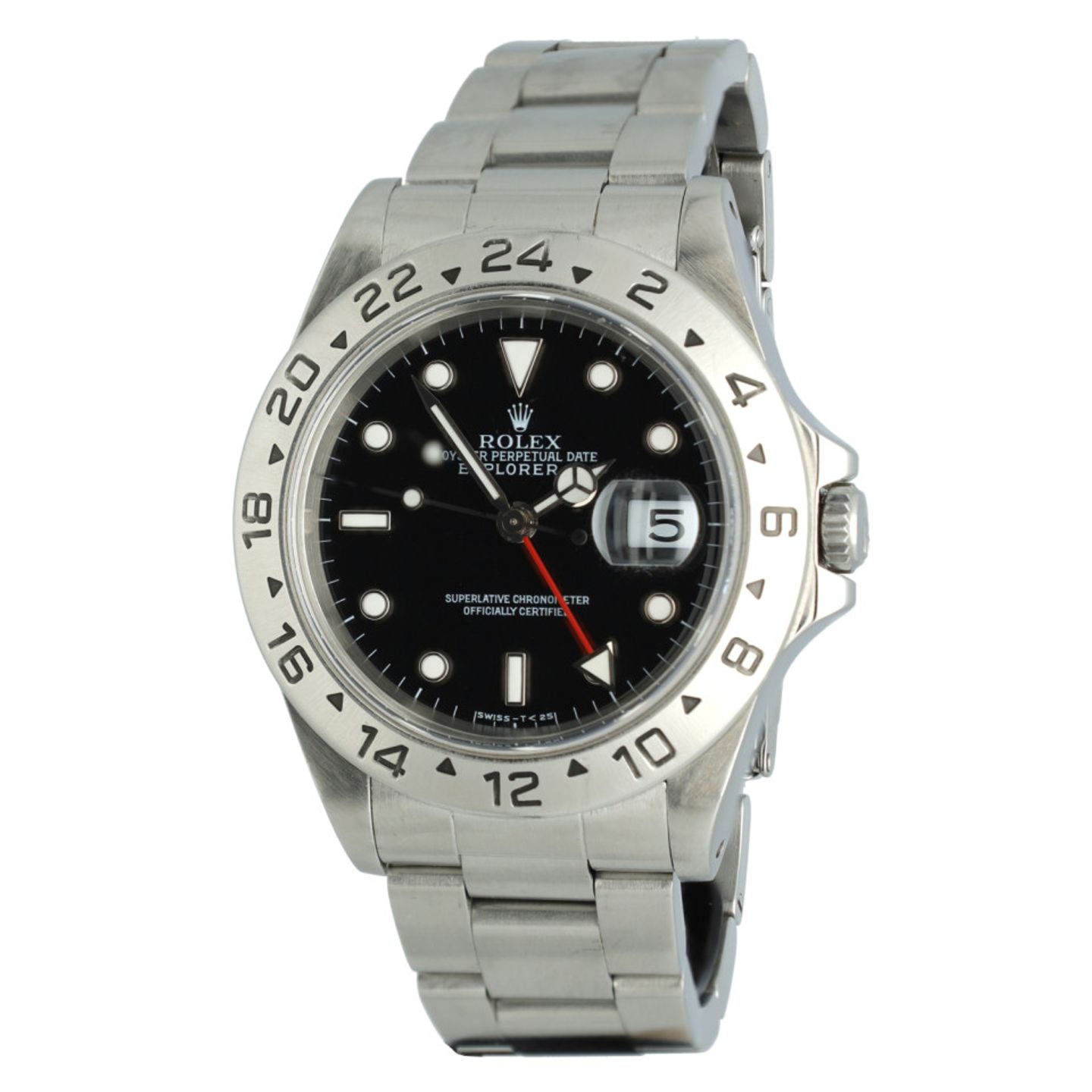 Rolex Explorer II 16570 (1996) - Black dial 40 mm Steel case (1/7)