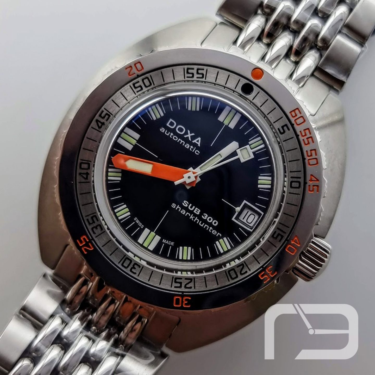 Doxa Sub 821.10.101.10 (2024) - Zwart wijzerplaat 43mm Staal (1/8)