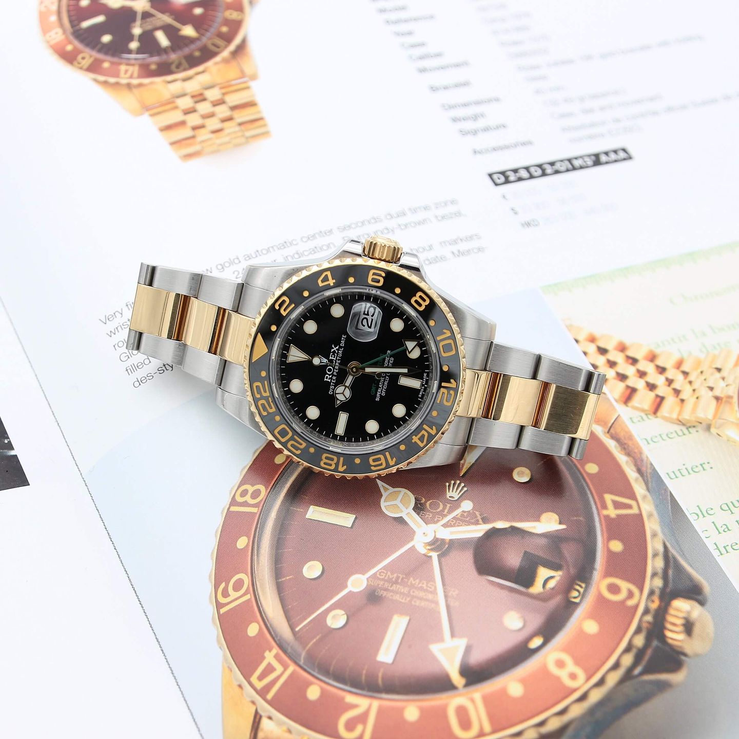 Rolex GMT-Master II 116713LN (Unknown (random serial)) - 40 mm Gold/Steel case (1/6)