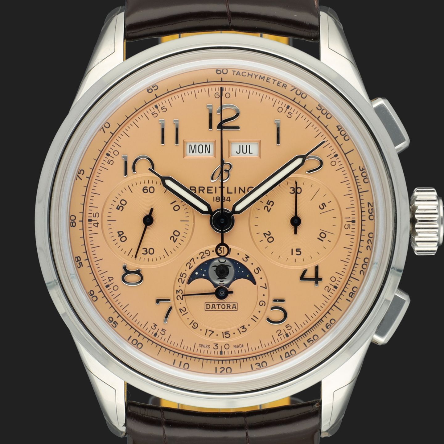 Breitling Premier B25 AB2510201K1P1 (2024) - Red dial 42 mm Steel case (2/8)