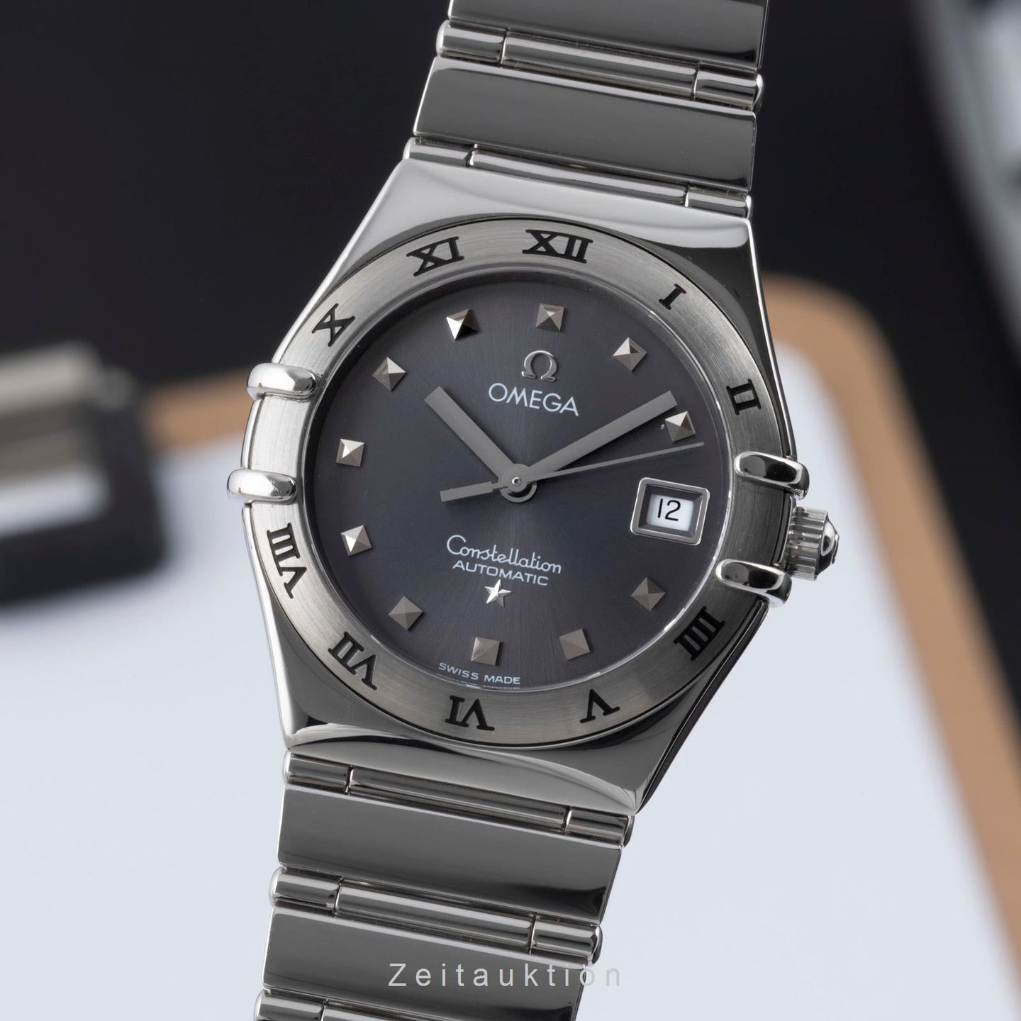 Omega Constellation 1591.51.00 (1998) - Grey dial 28 mm Steel case (1/8)