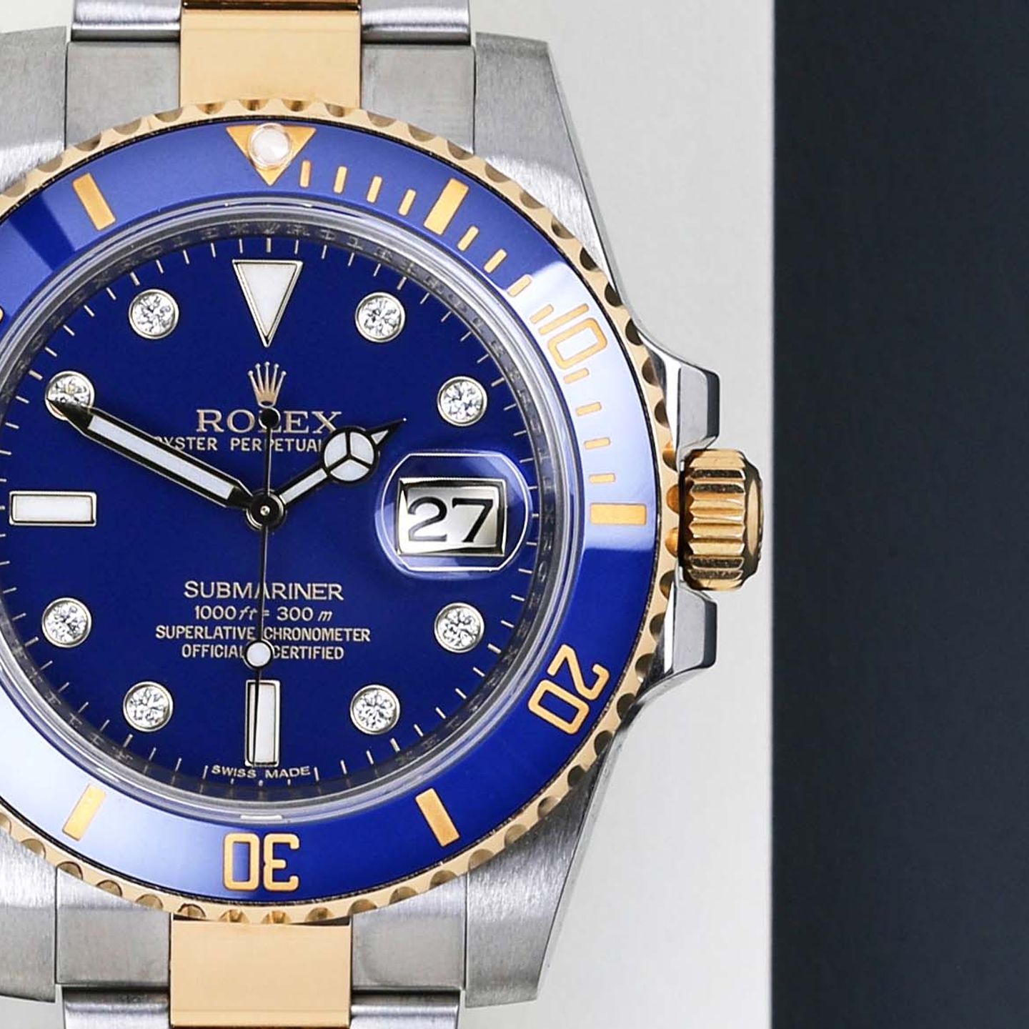 Rolex Submariner Date 116613LB (2012) - Blauw wijzerplaat 40mm Goud/Staal (5/8)