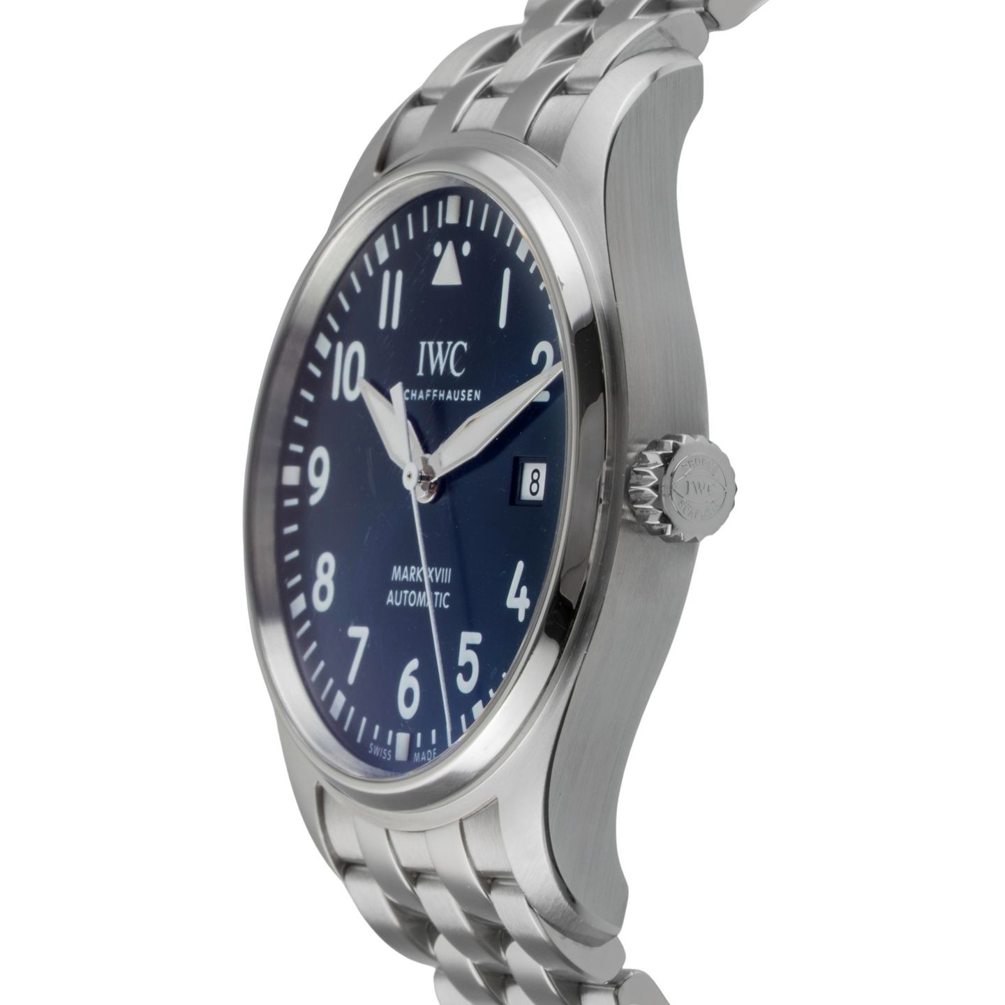 IWC Pilot Mark IW327014 (Unknown (random serial)) - Blue dial 40 mm Steel case (6/8)