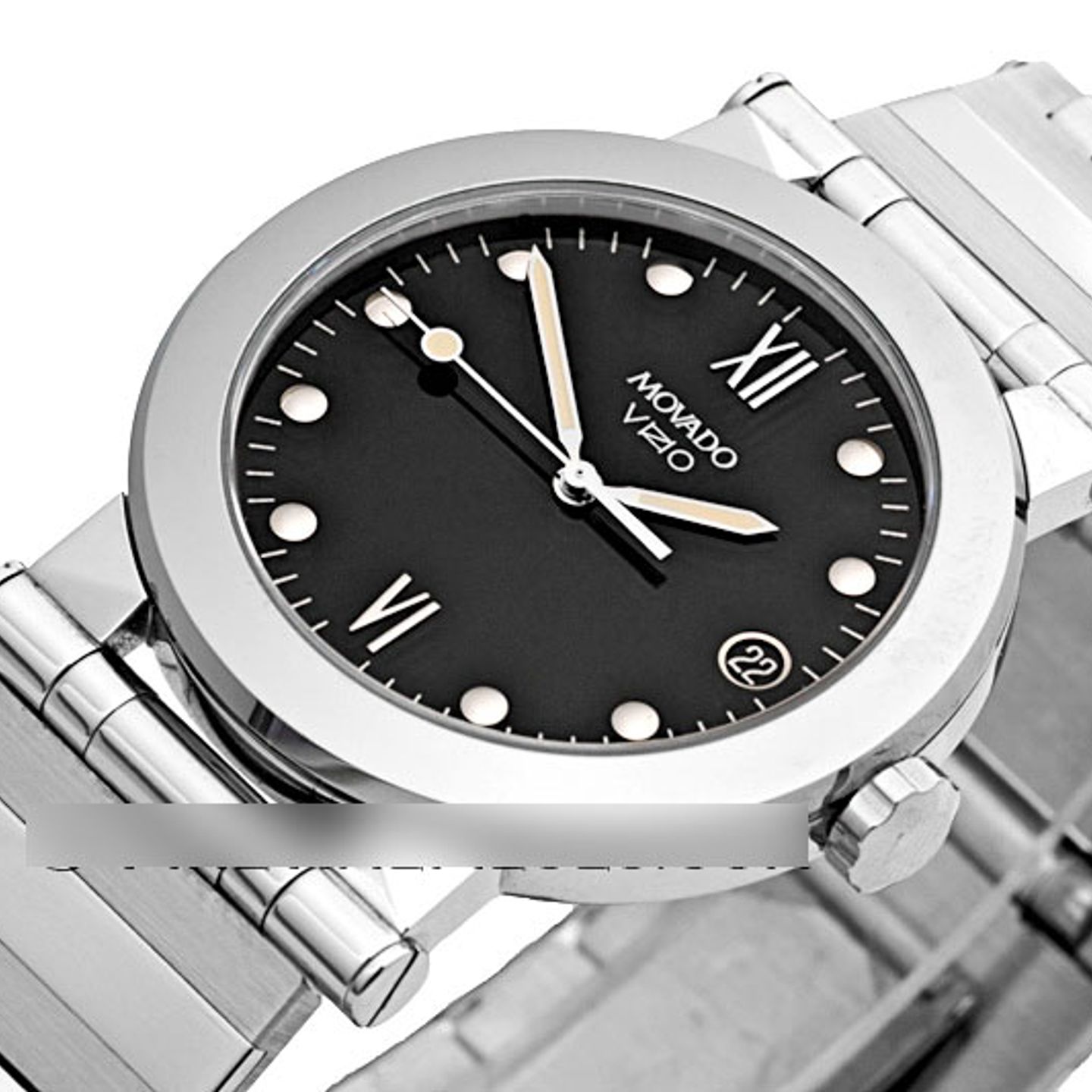 Movado Vizio 83-C2-0878-R-30-4/641 (2024) - Zwart wijzerplaat 35mm Staal (3/8)