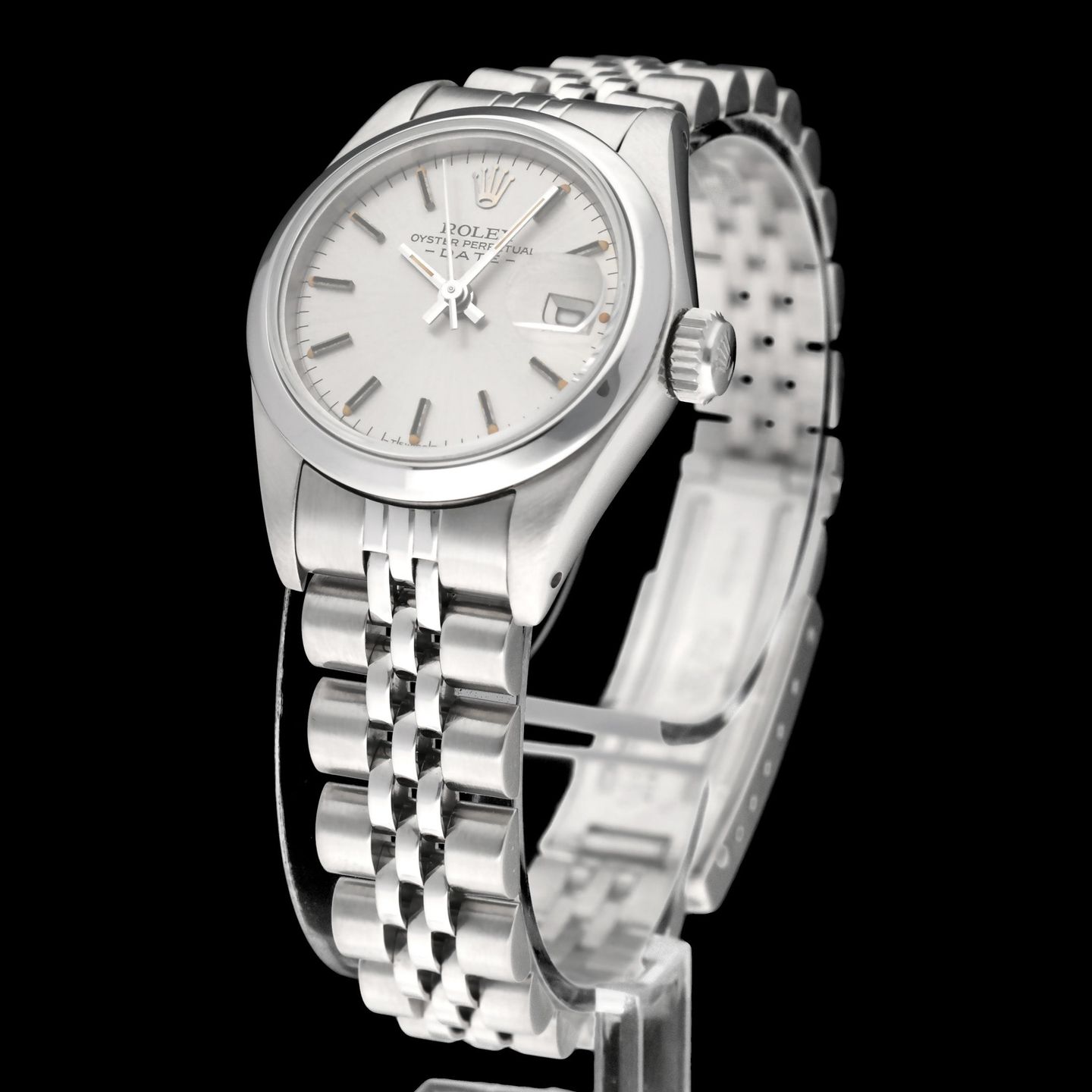 Rolex Oyster Perpetual Lady Date 69160 (1985) - 26 mm Steel case (4/7)