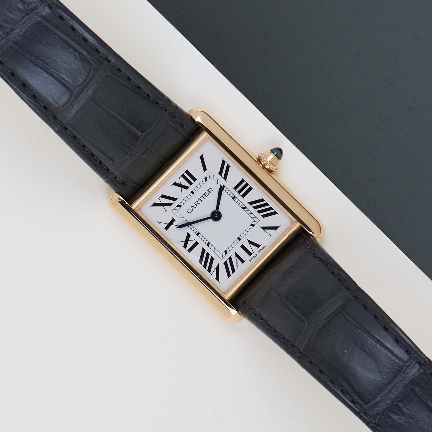 Cartier Tank Louis Cartier WGTA0067 (2024) - White dial 34 mm Yellow Gold case (1/8)