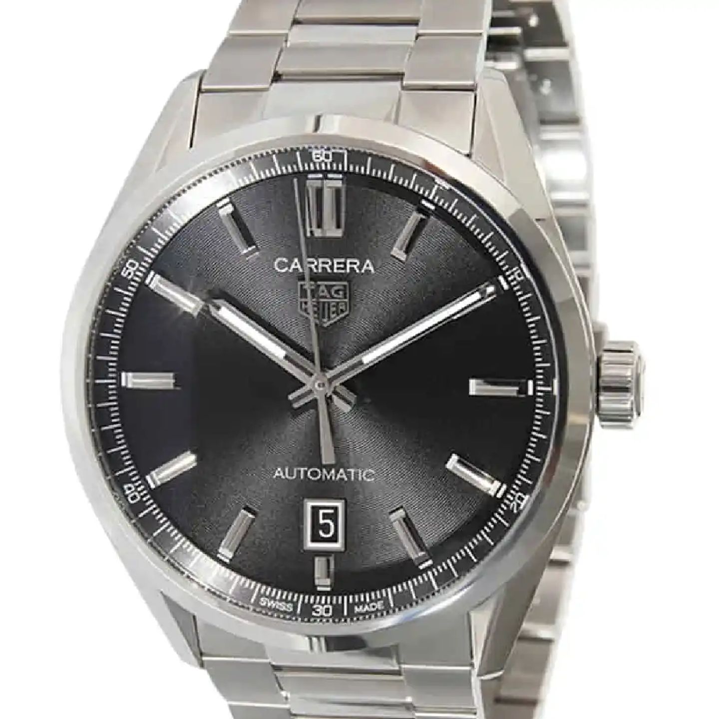TAG Heuer Carrera Calibre 5 WBN2110.BA0639 (2025) - Black dial 39 mm Steel case (1/3)