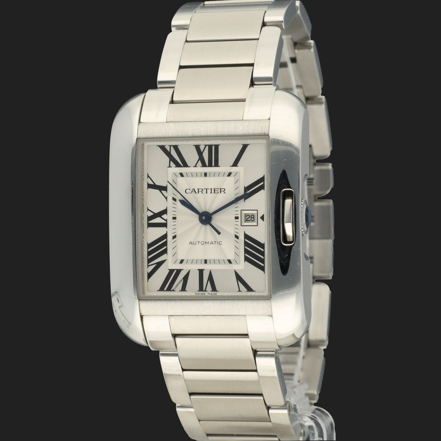 Cartier Tank Anglaise W5310009 (2017) - Silver dial 30 mm Steel case (1/8)