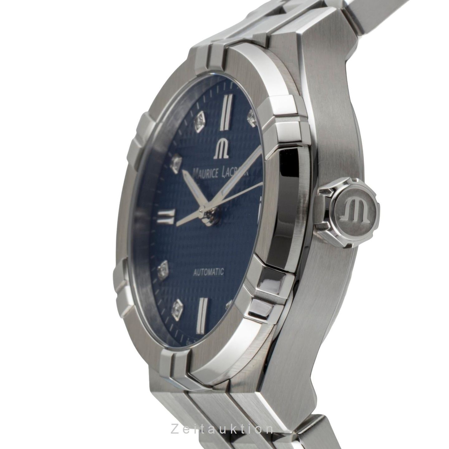 Maurice Lacroix Aikon AI6006-SS002-450-1 (Unknown (random serial)) - Blue dial 35 mm Steel case (5/8)