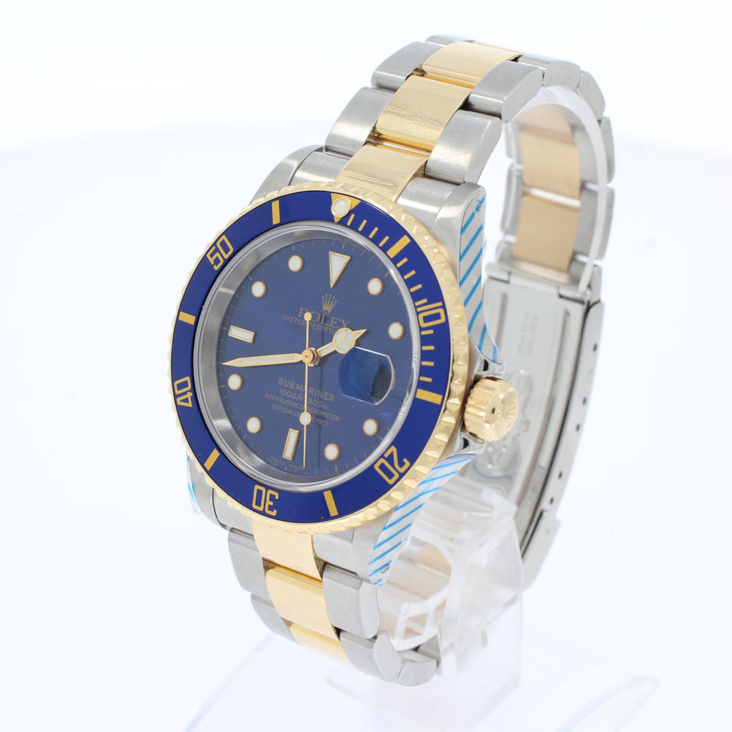 Rolex Submariner Date 16613 (2002) - 40 mm Gold/Steel case (3/8)