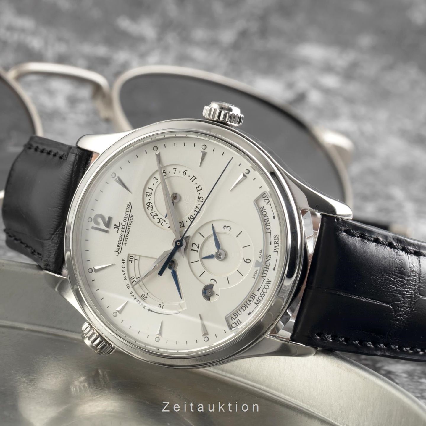 Jaeger-LeCoultre Master Geographic Q1428421 (Unknown (random serial)) - Silver dial 39 mm Steel case (2/8)