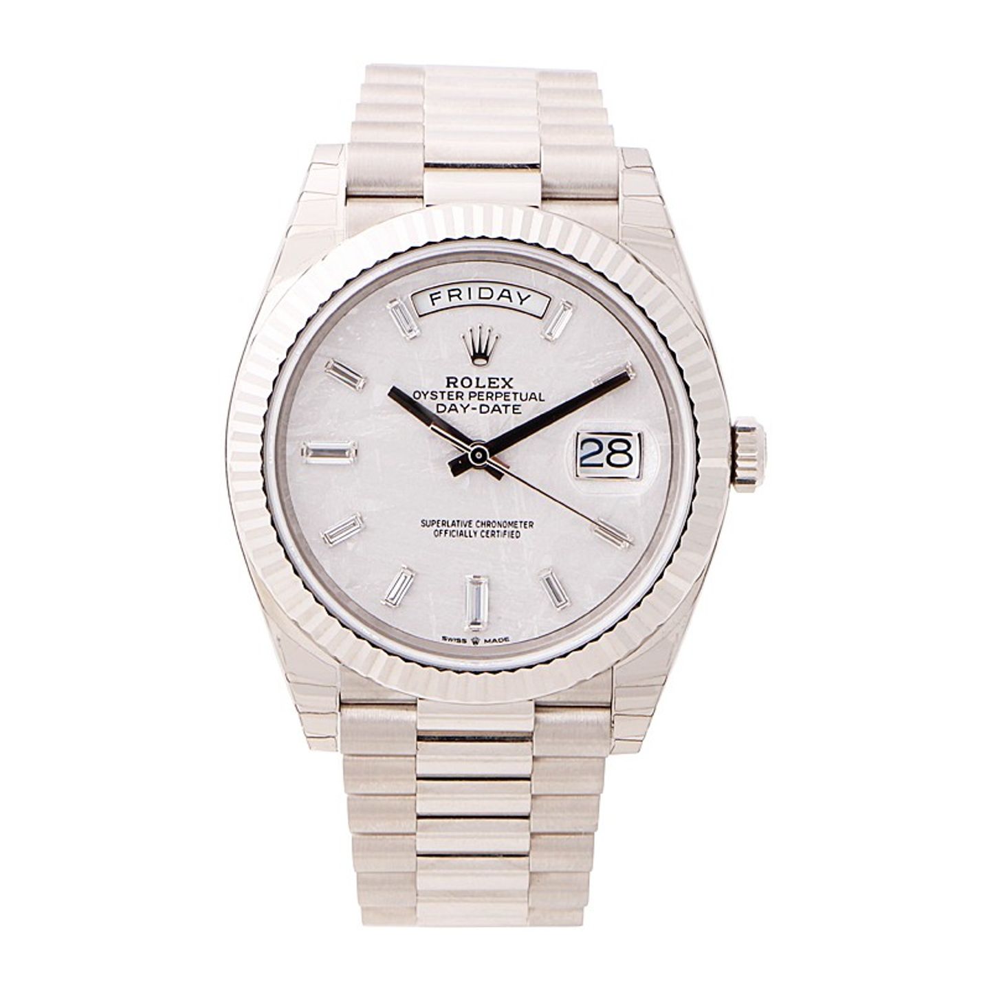 Rolex Day-Date 40 228239 (2018) - Silver dial 40 mm White Gold case (1/4)