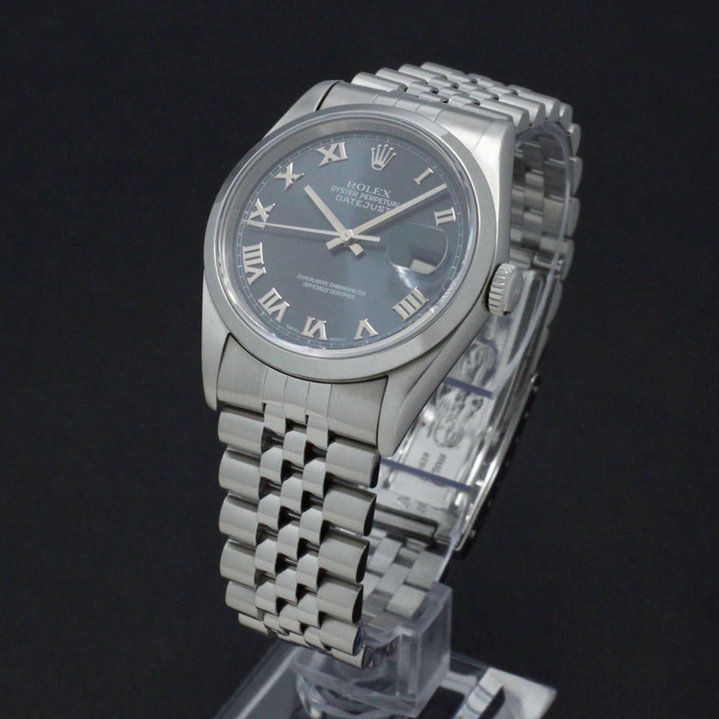 Rolex Datejust 36 16200 (1999) - Blauw wijzerplaat 36mm Staal (2/7)