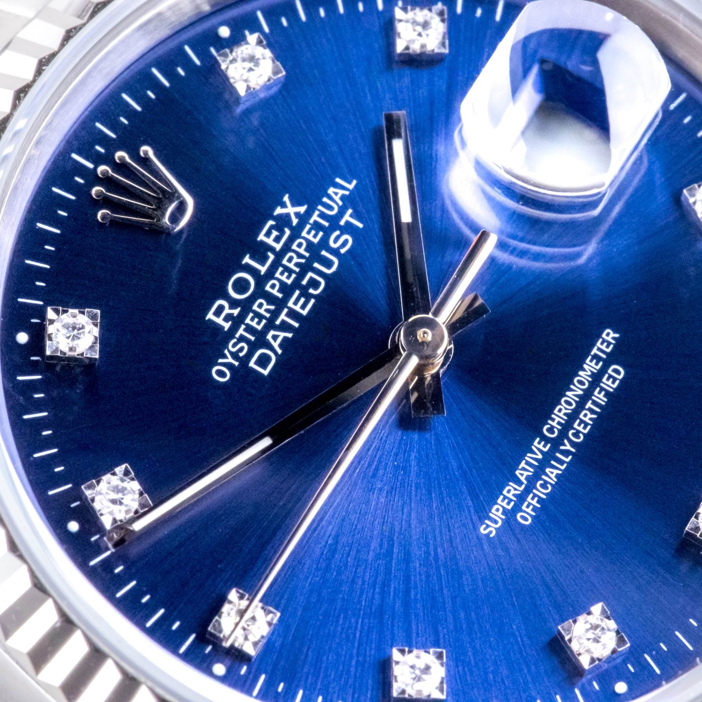 Rolex Datejust 36 16234 (1991) - Blue dial 36 mm Steel case (2/8)