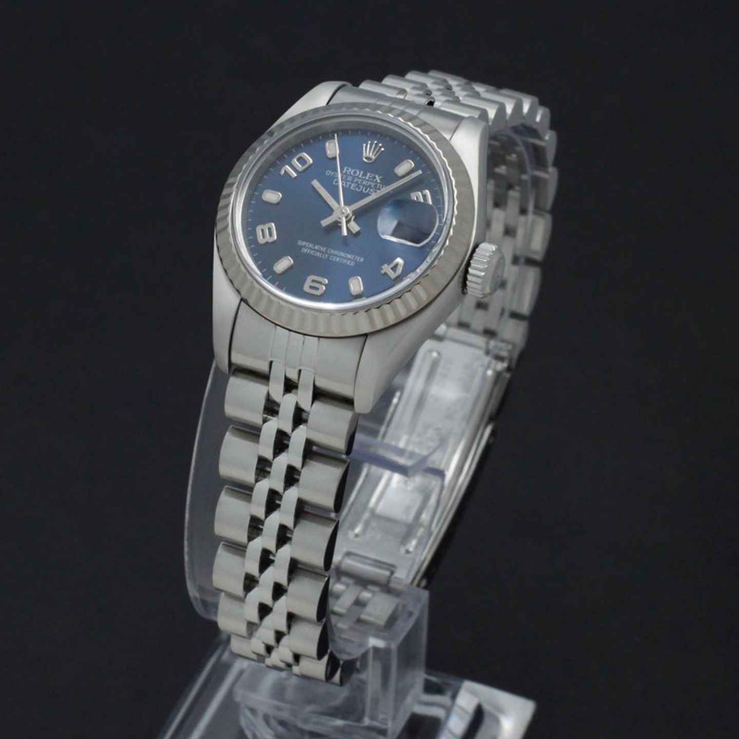 Rolex Lady-Datejust 69174 (1999) - Blauw wijzerplaat 26mm Staal (5/7)