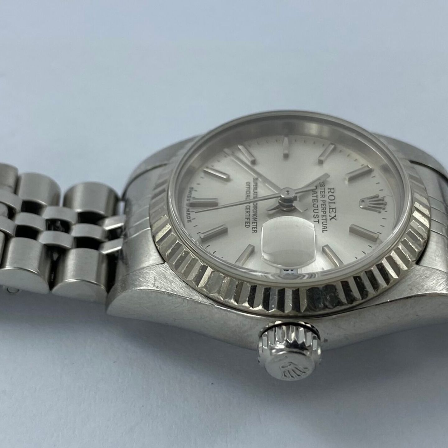 Rolex Lady-Datejust - (Unknown (random serial)) - Silver dial 43 mm Steel case (6/7)