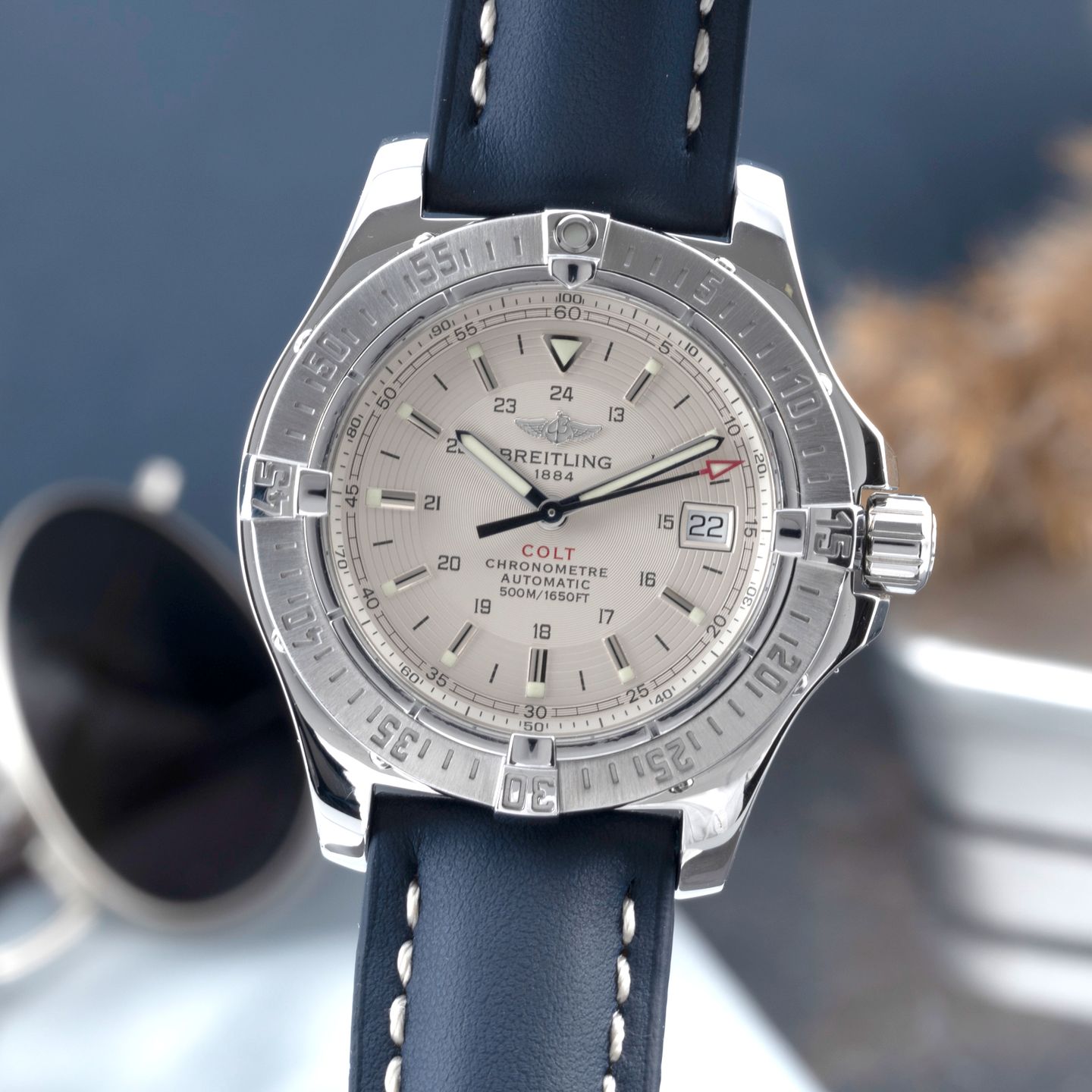 Breitling Colt Automatic A17380 (2006) - Zilver wijzerplaat 41mm Staal (3/8)