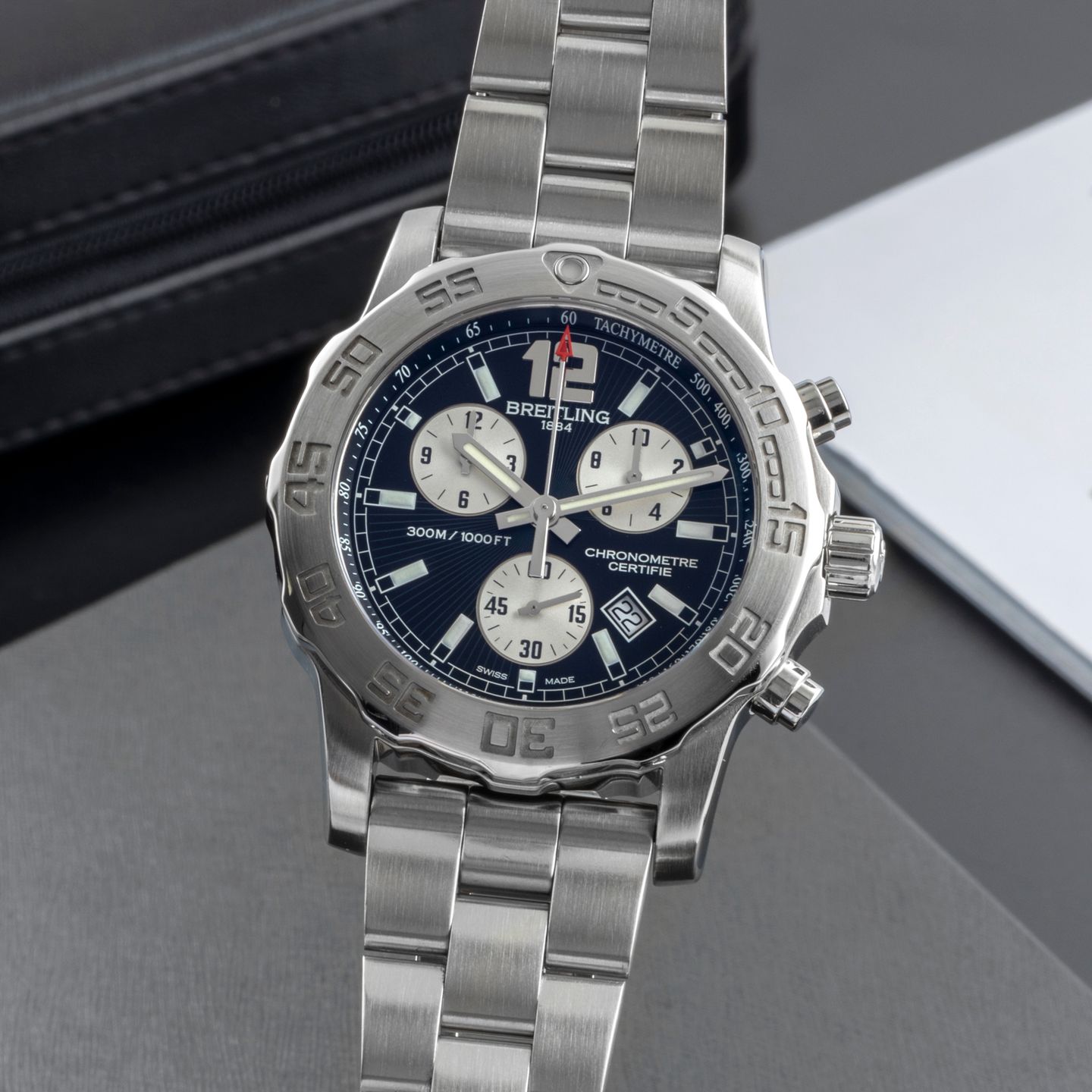 Breitling Colt Chronograph II A73387 (2012) - 44 mm Steel case (3/8)