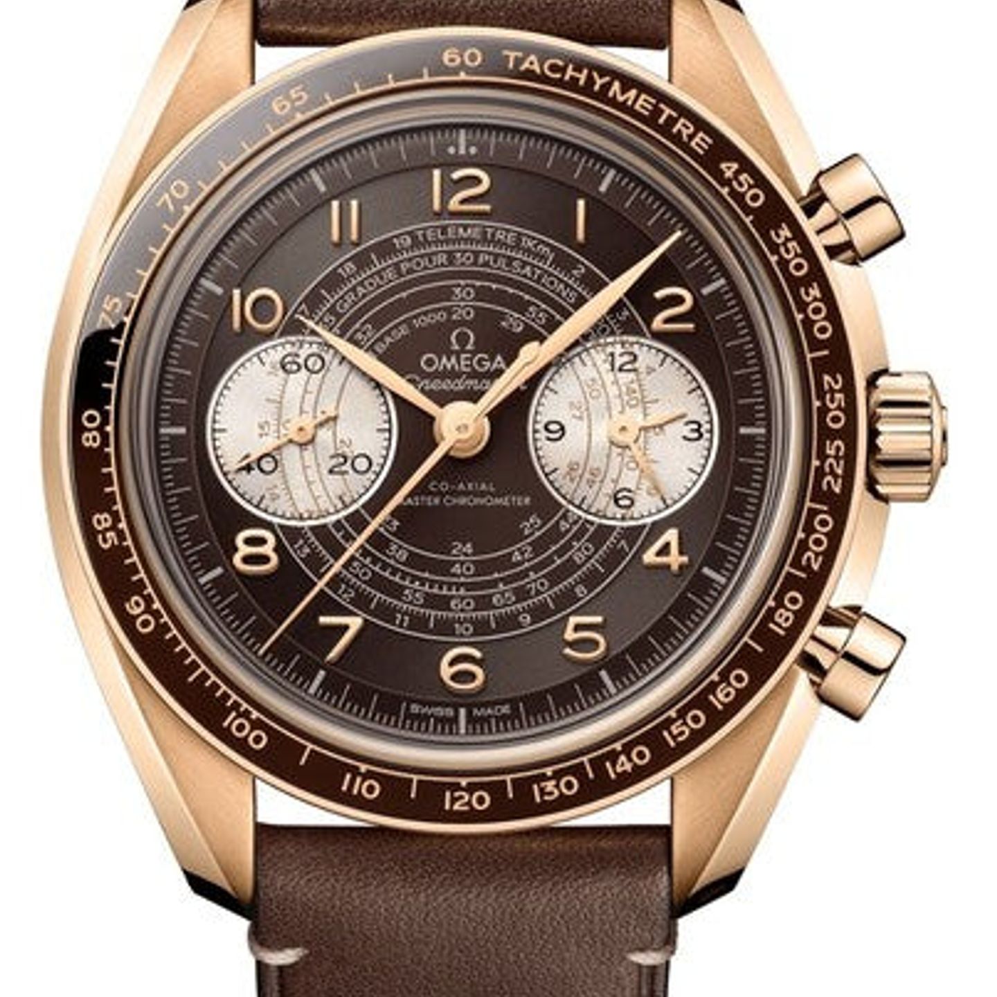 Omega Speedmaster Chronoscope 329.92.43.51.10.001 (2026) - Brown dial 43 mm Rose Gold case (1/1)