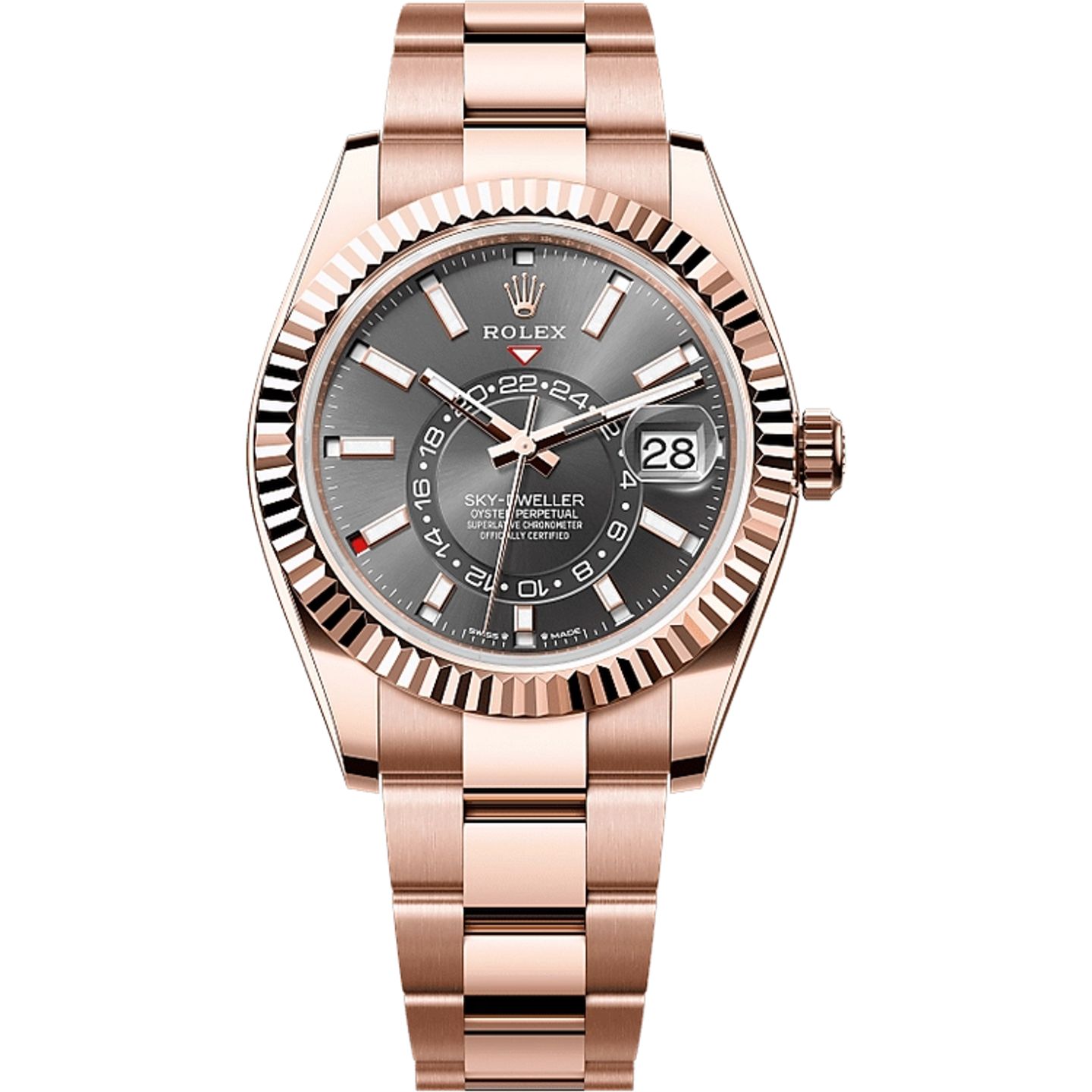 Rolex Sky-Dweller 336935 (2025) - Grey dial 42 mm Rose Gold case (1/1)