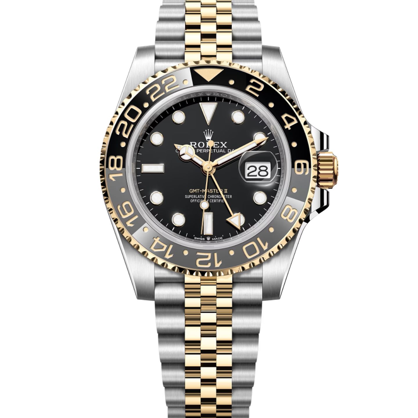 Rolex GMT-Master II 126713GRNR (2024) - Black dial 40 mm Gold/Steel case (1/8)