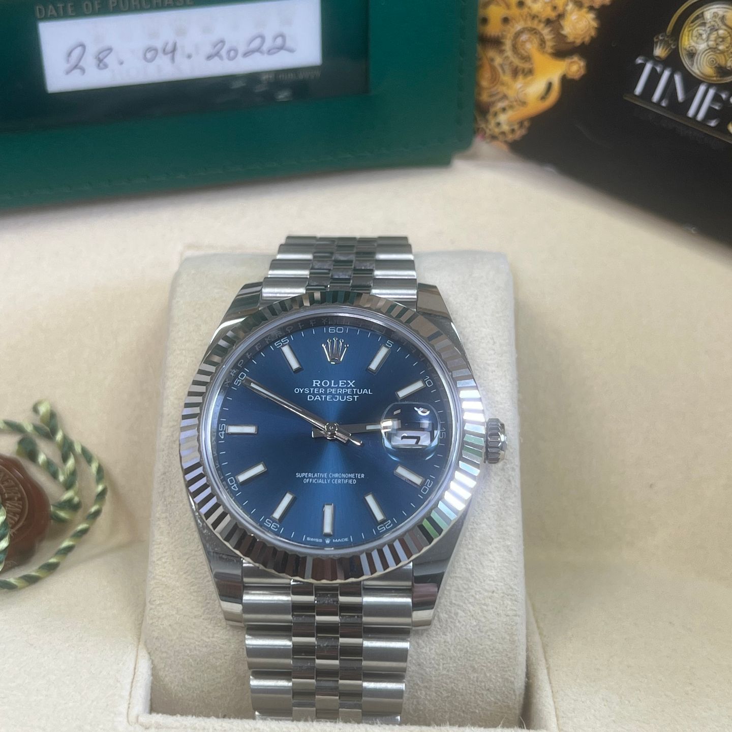 Rolex Datejust 41 126334 (2022) - Blue dial 41 mm Steel case (2/4)