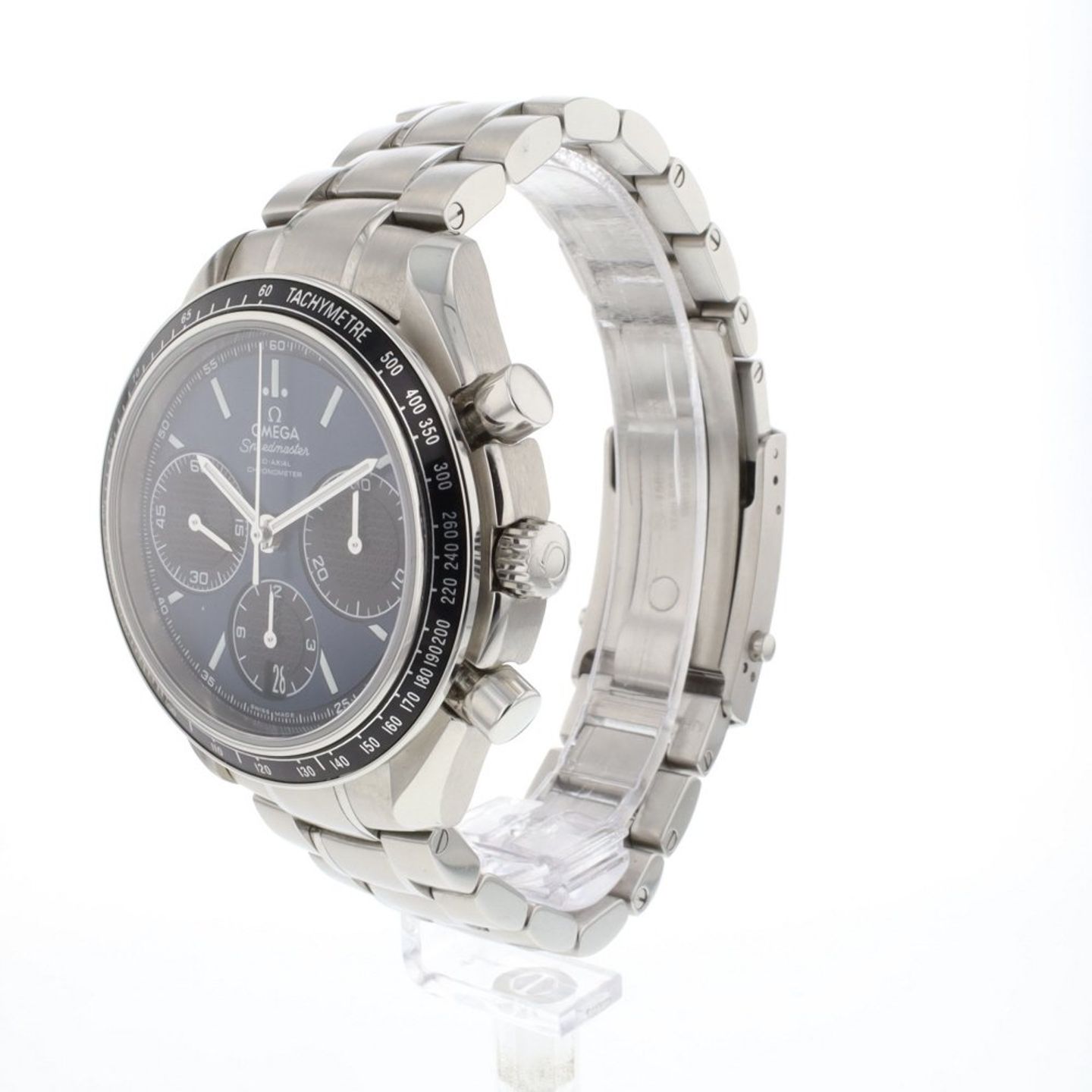 Omega Speedmaster Racing 326.30.40.50.03.001 (2019) - Blue dial 40 mm Steel case (2/6)