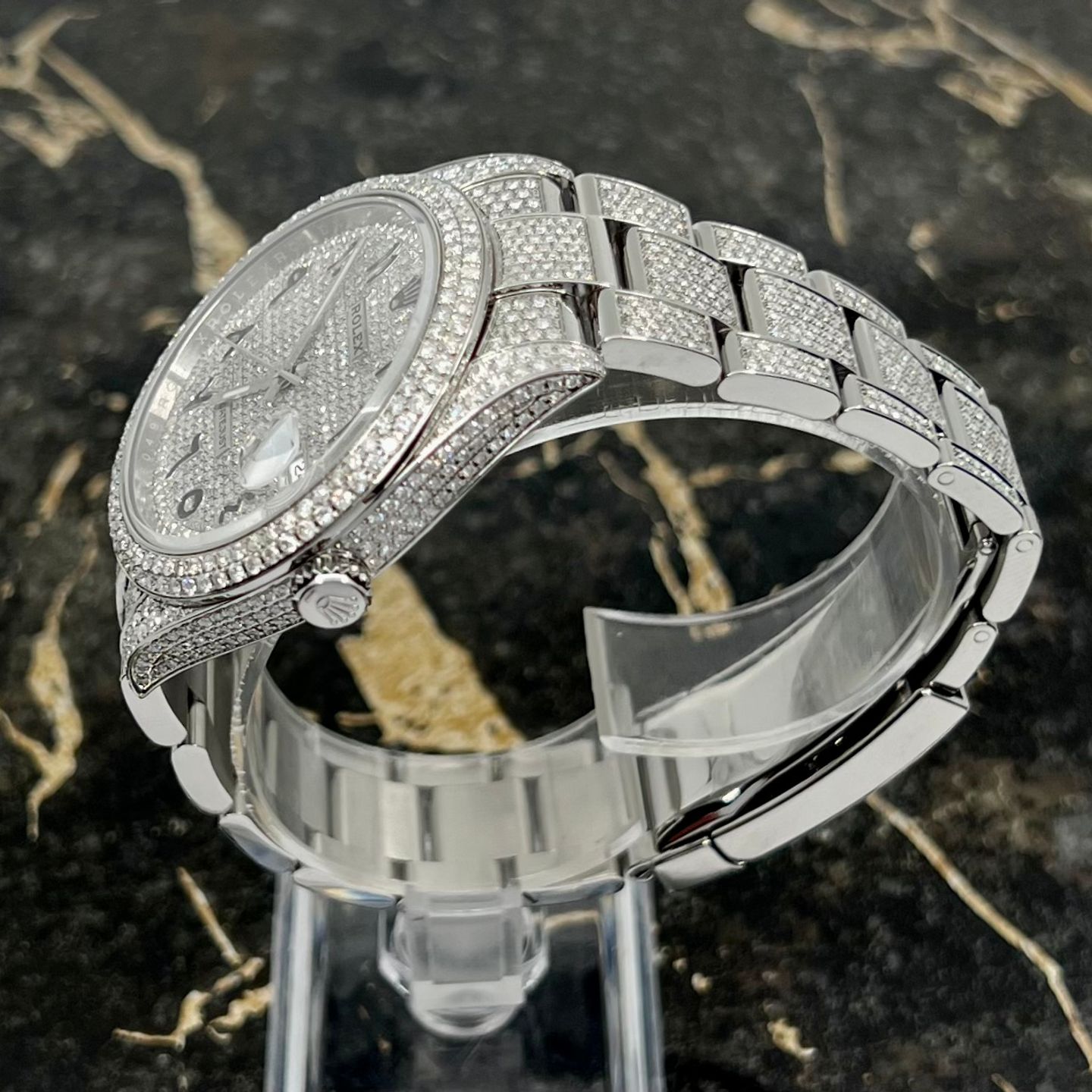 Rolex Datejust 41 126300 (2021) - Diamant wijzerplaat 41mm Staal (5/8)