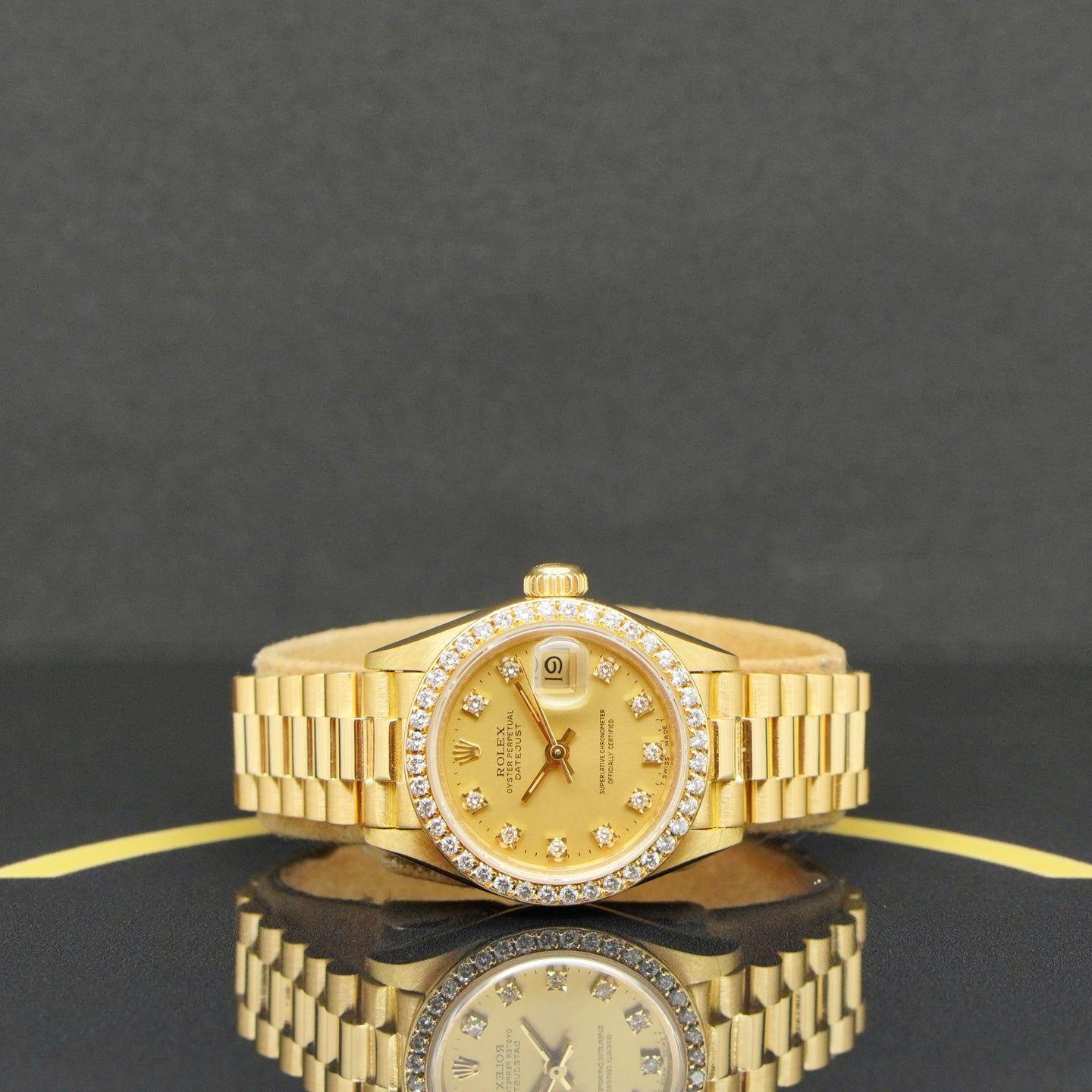 Rolex Lady-Datejust 69178 (1984) - Goud wijzerplaat 26mm Geelgoud (4/6)