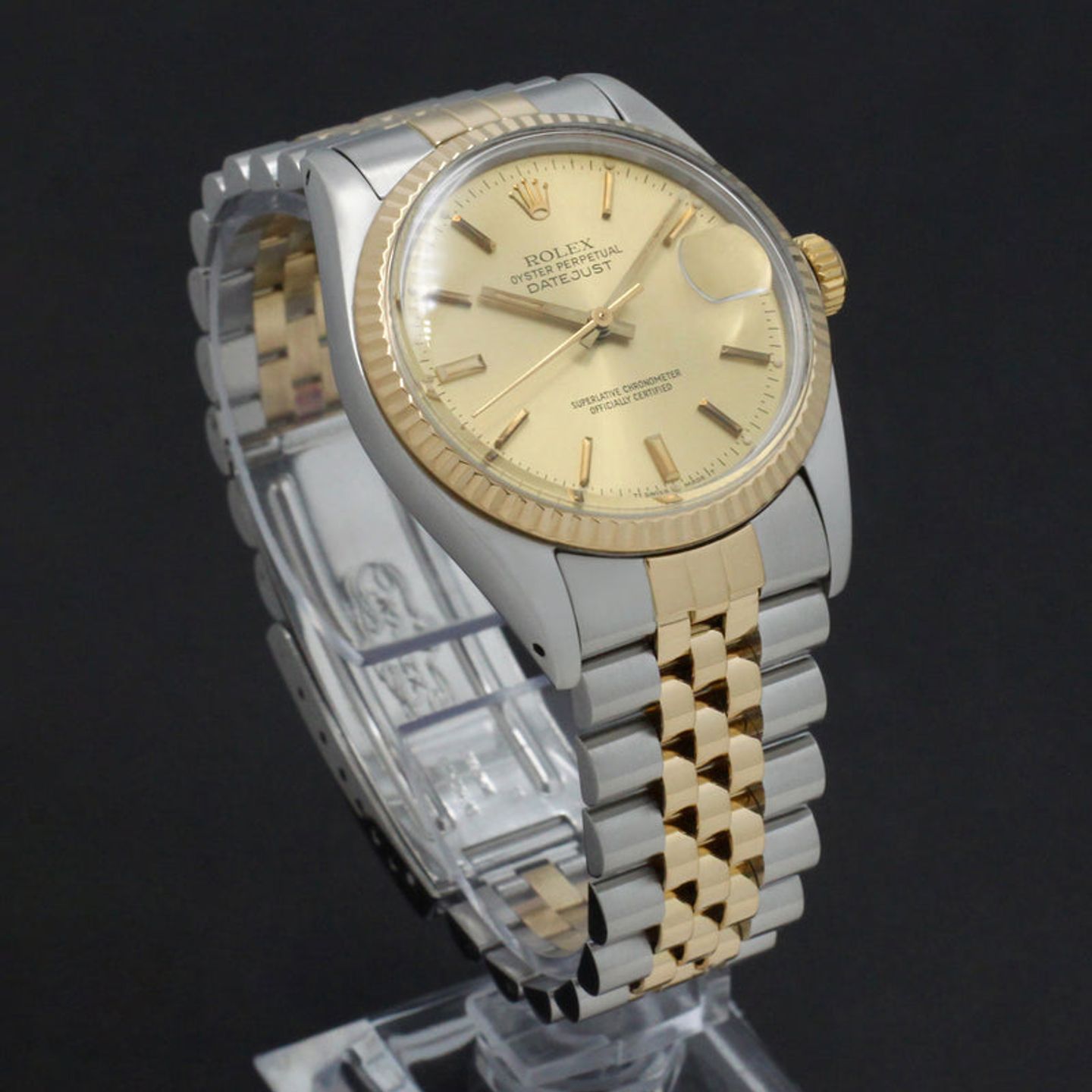 Rolex Datejust 36 16013 (1985) - Goud wijzerplaat 36mm Goud/Staal (5/7)